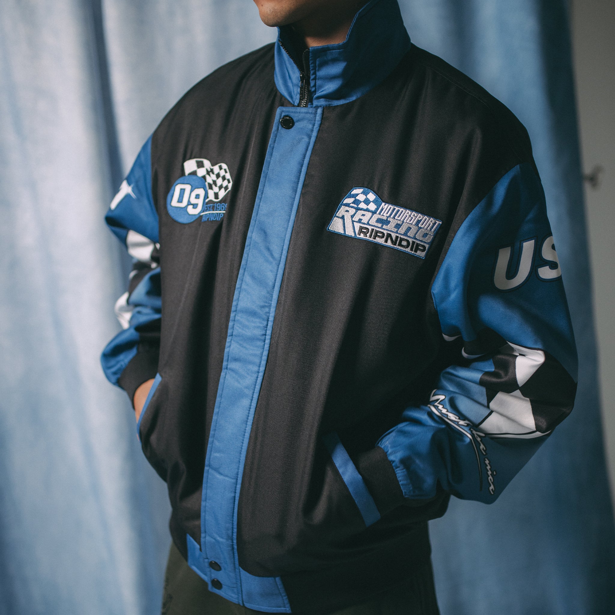  Ripnrace Jacket (Black/Blue)、mySite、merchandisen