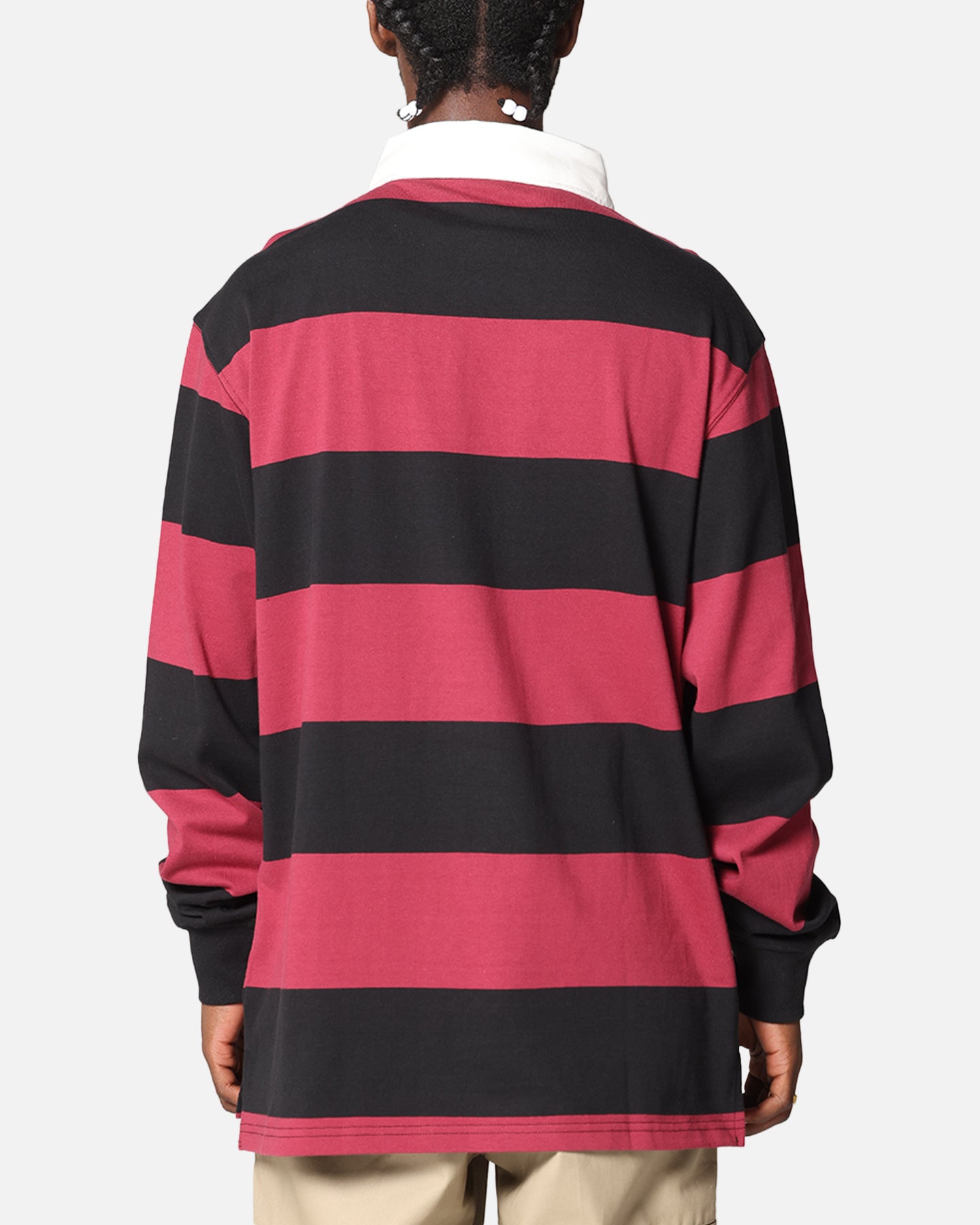 Bleacher Athletic Brisbane Broncos NRL Stripe Rugby Polo Shirt Official Team Colour、mySite、zt4zffjzw