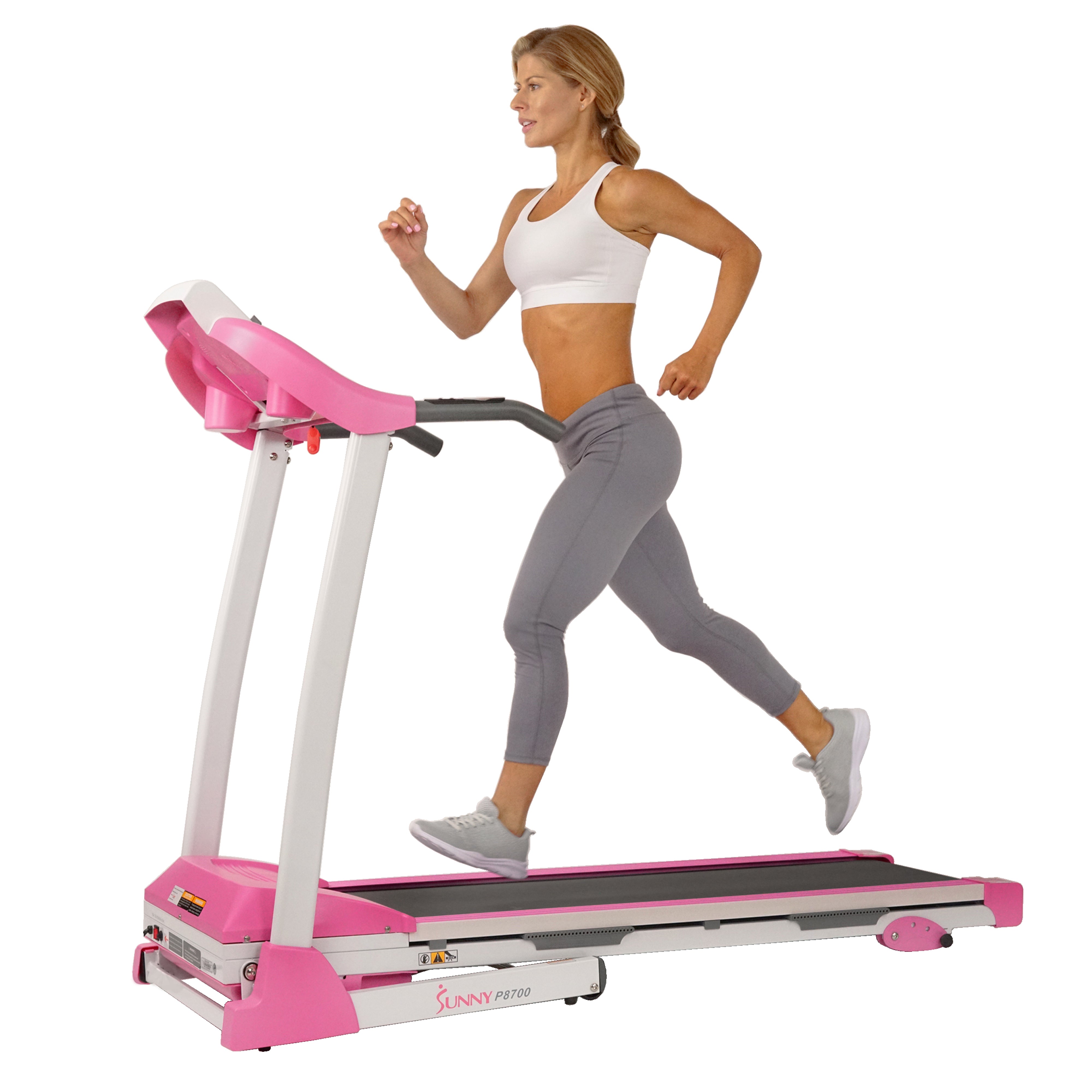  Pink Treadmill w/ Manual Incline and LCD Display、mySite、ghnorth