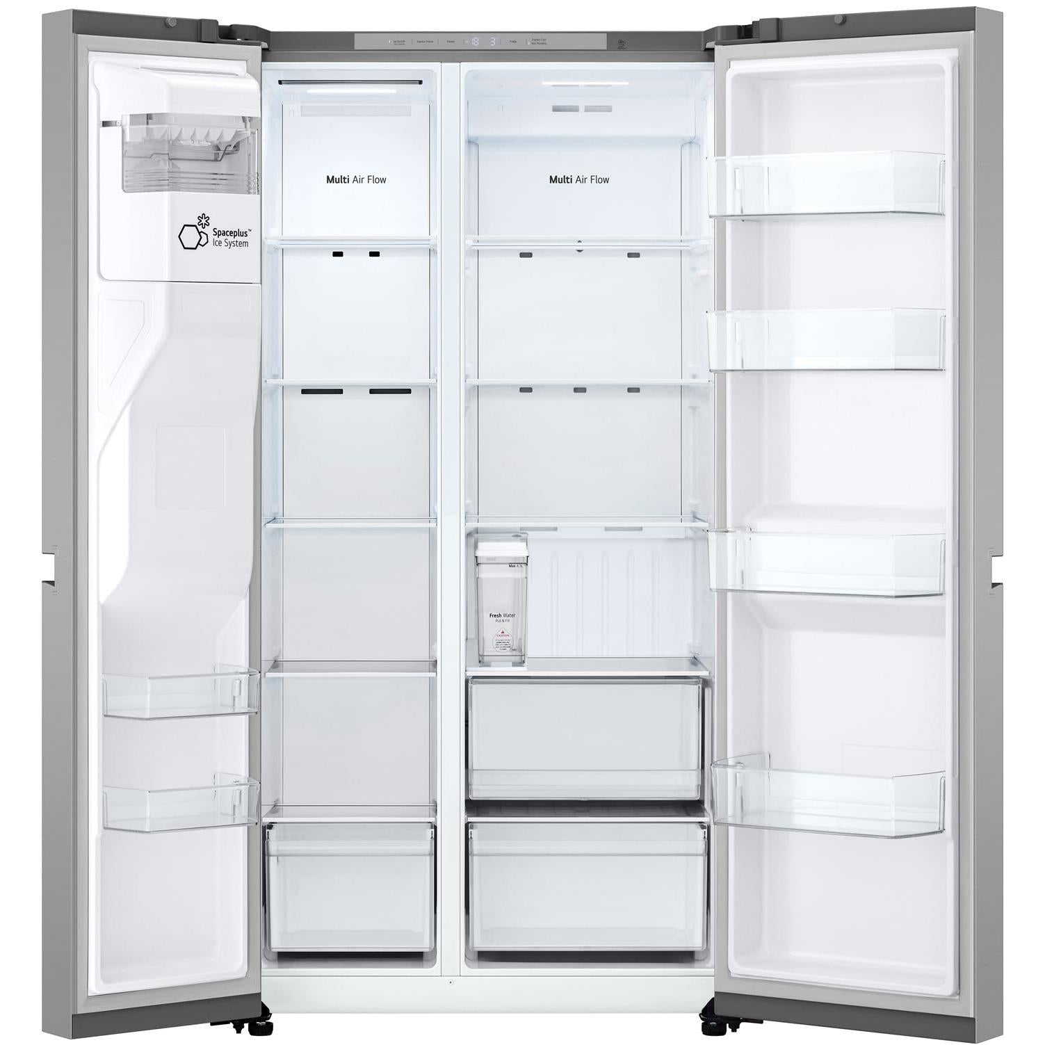 LG GS-N599PL 641L Side by Side Fridge (Stainless Finish)、mySite、camillekostekn