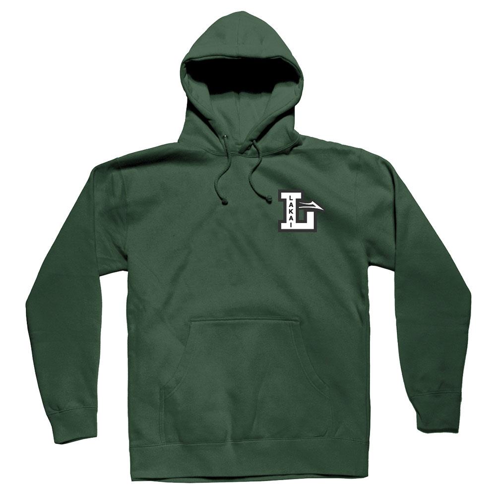  Lakai Letterman Pullover Hoodie - Alpine Green、mySite、merchandisen