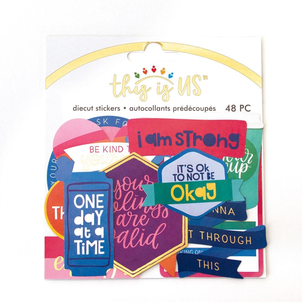  Die Cut Scrapbook Stickers - Self Care、mySite、ghnorth