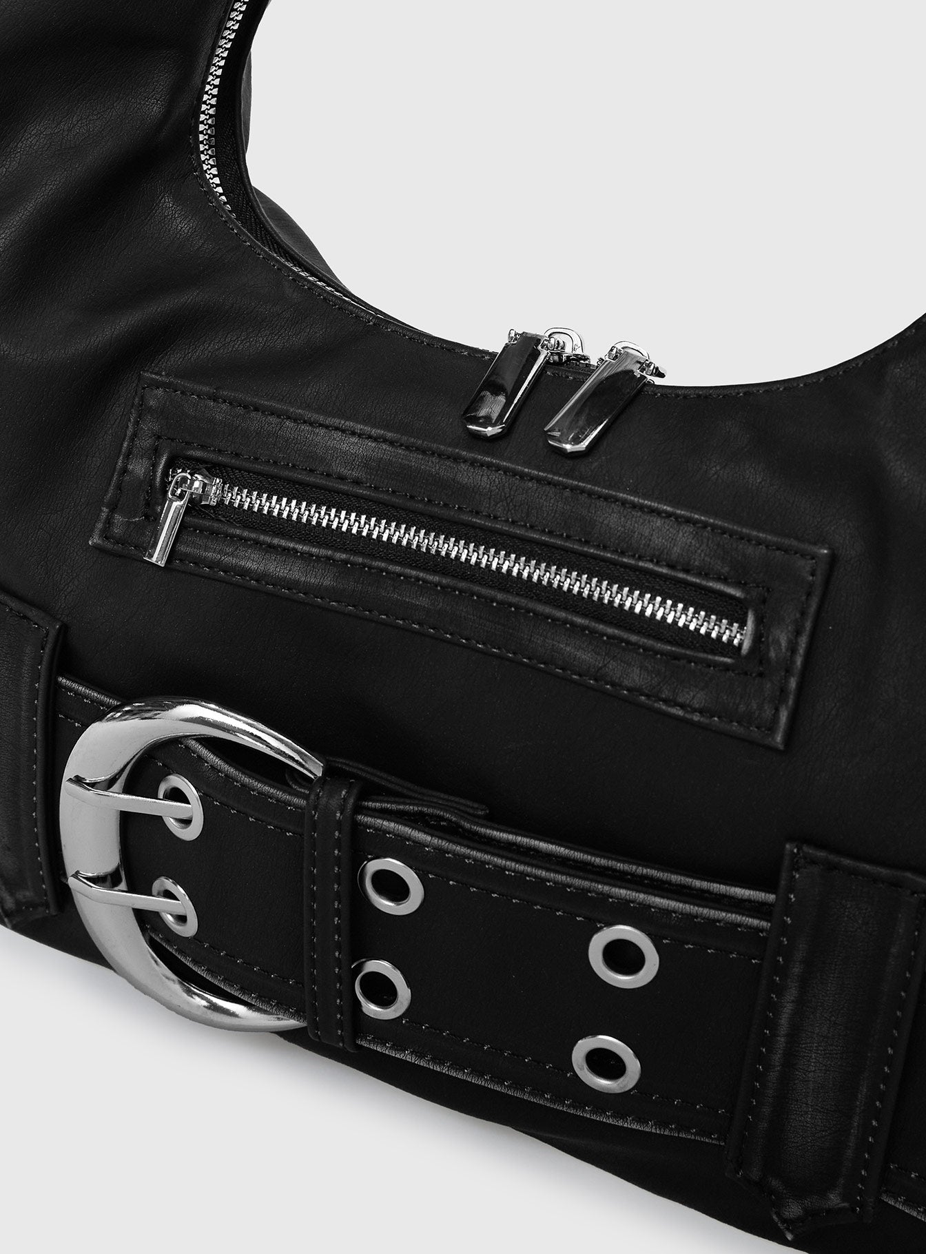 Astraia Buckle Detail Bag Black、mySite、solidvoid