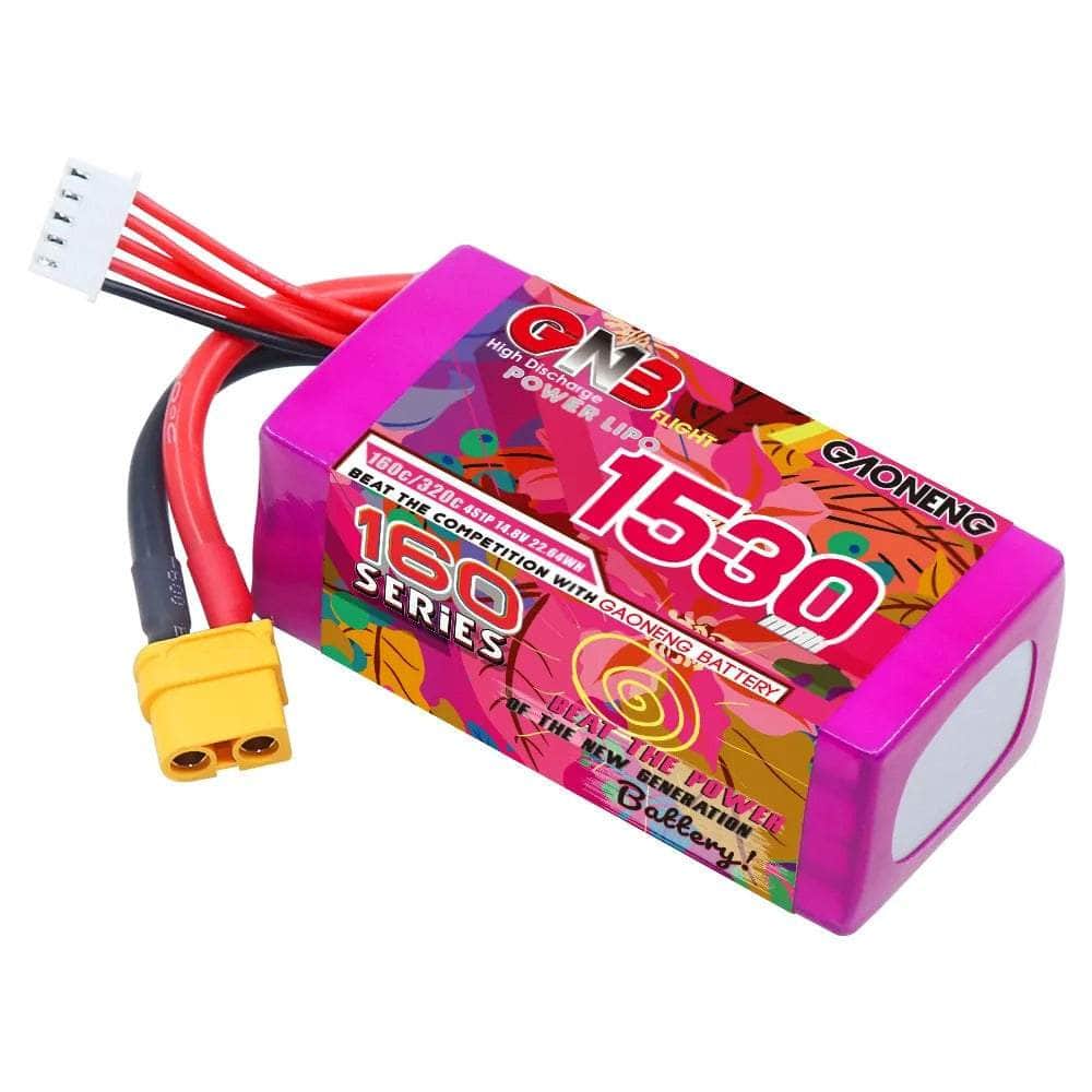 Gaoneng GNB 14.8V 4S 1530mAh 160C Lipo Battery - XT60、mySite、merchandisen