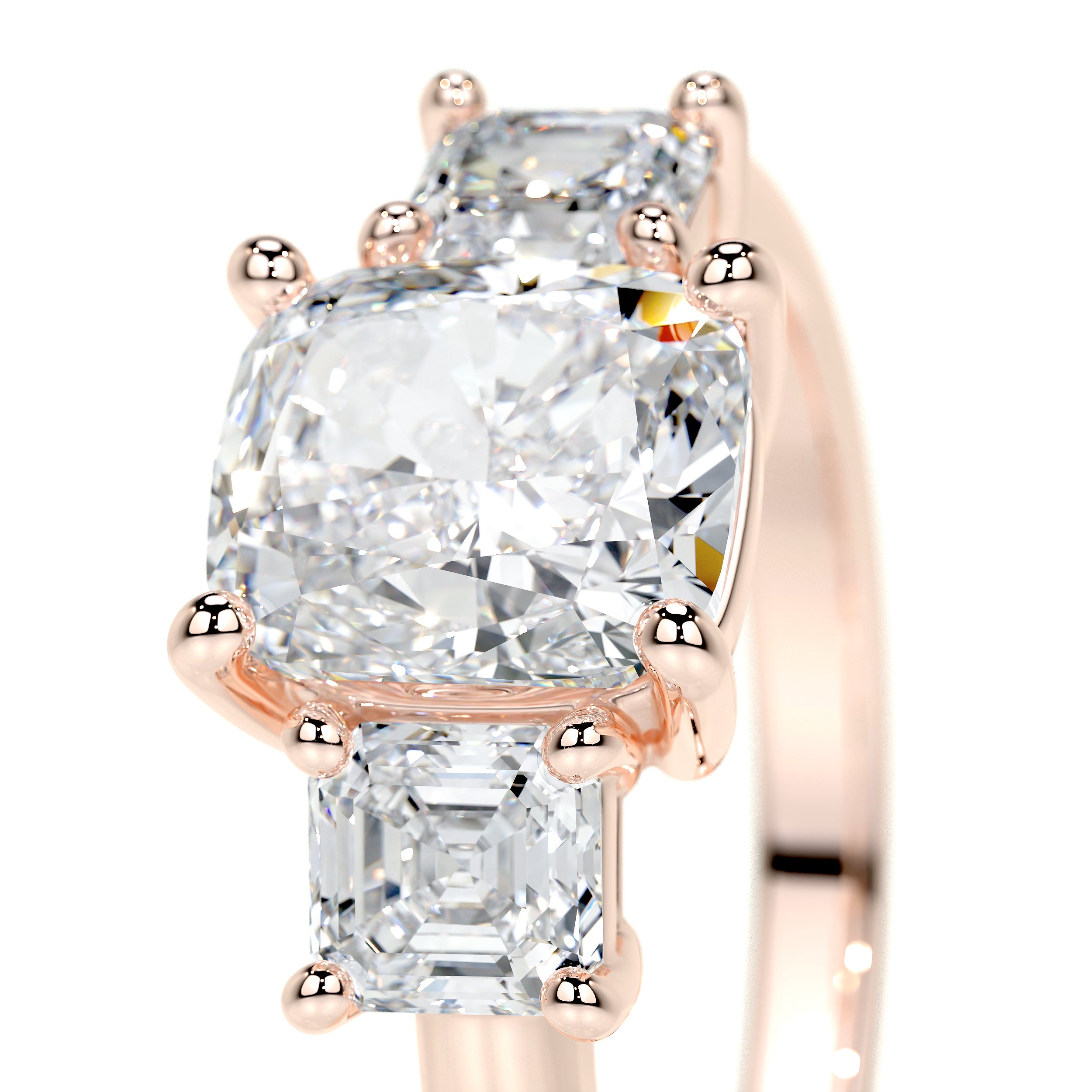 Amanda Lab Grown Diamond Ring -14K Rose Gold、mySite、hinf8tx79
