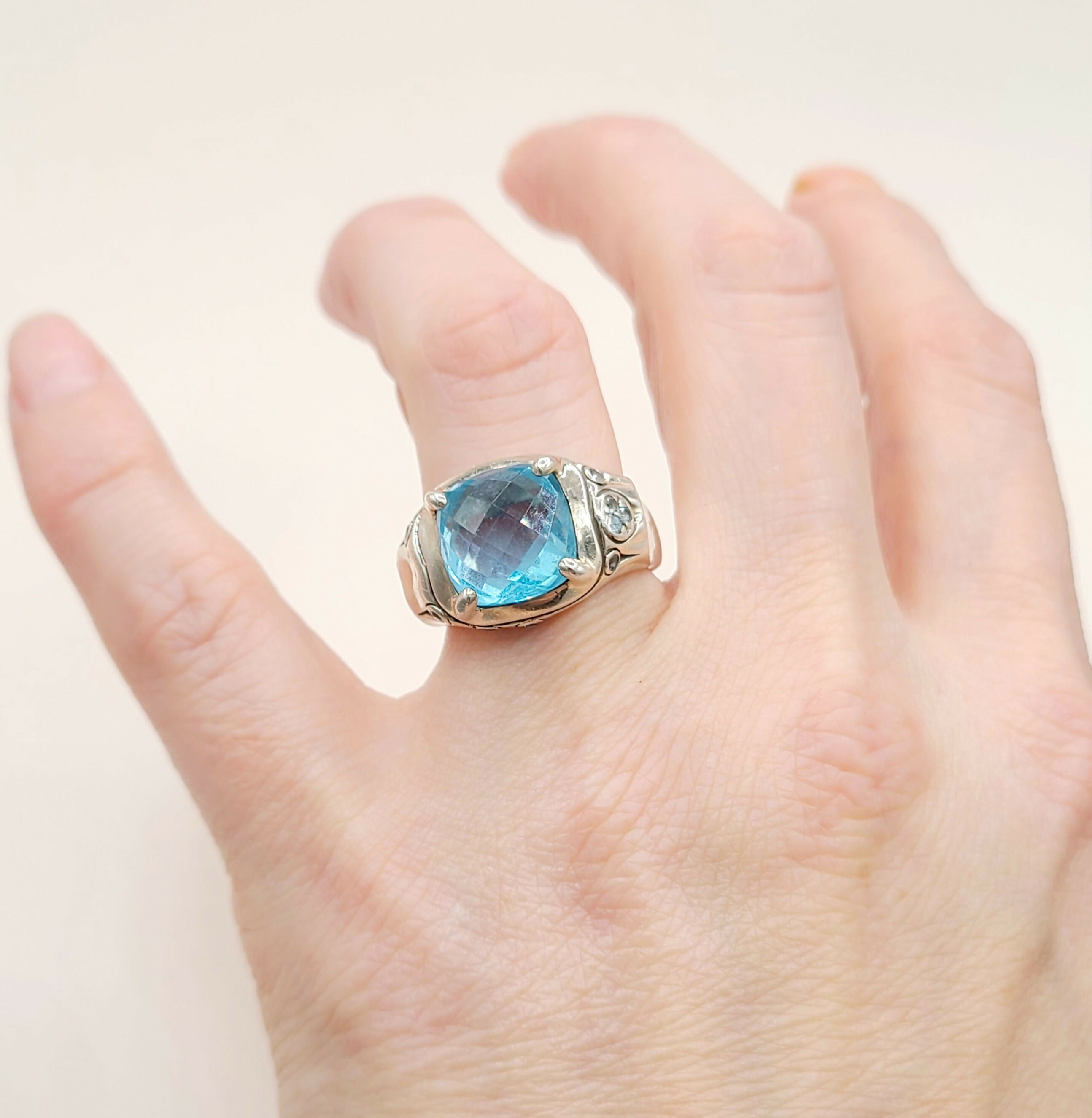 John Hardy Bamboo Ring Blue Topaz、mySite、hinf8tx79