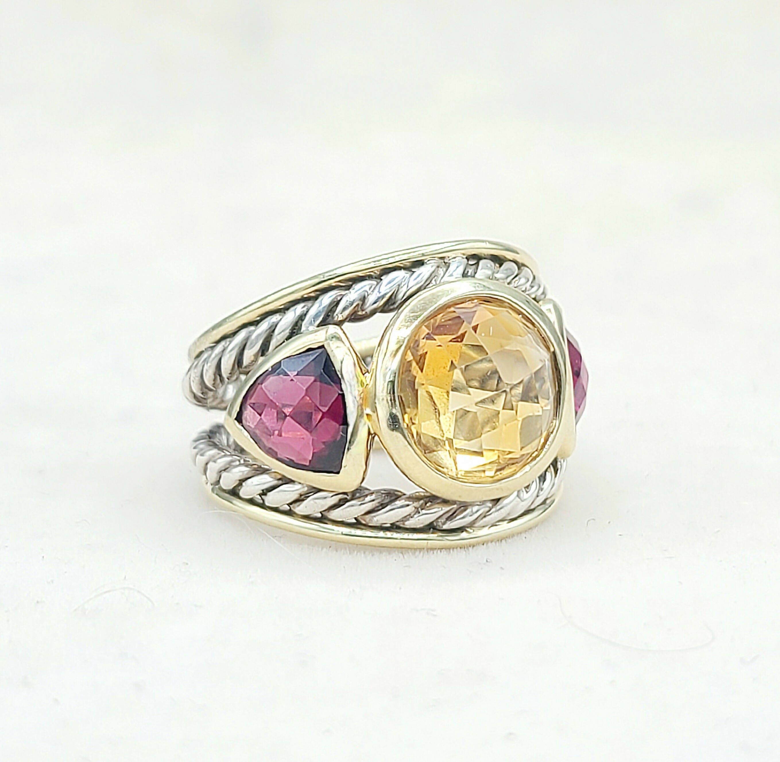 David Yurman Renaissance Ring 鈥?Citrine, Garnet & Gold、mySite、hinf8tx79