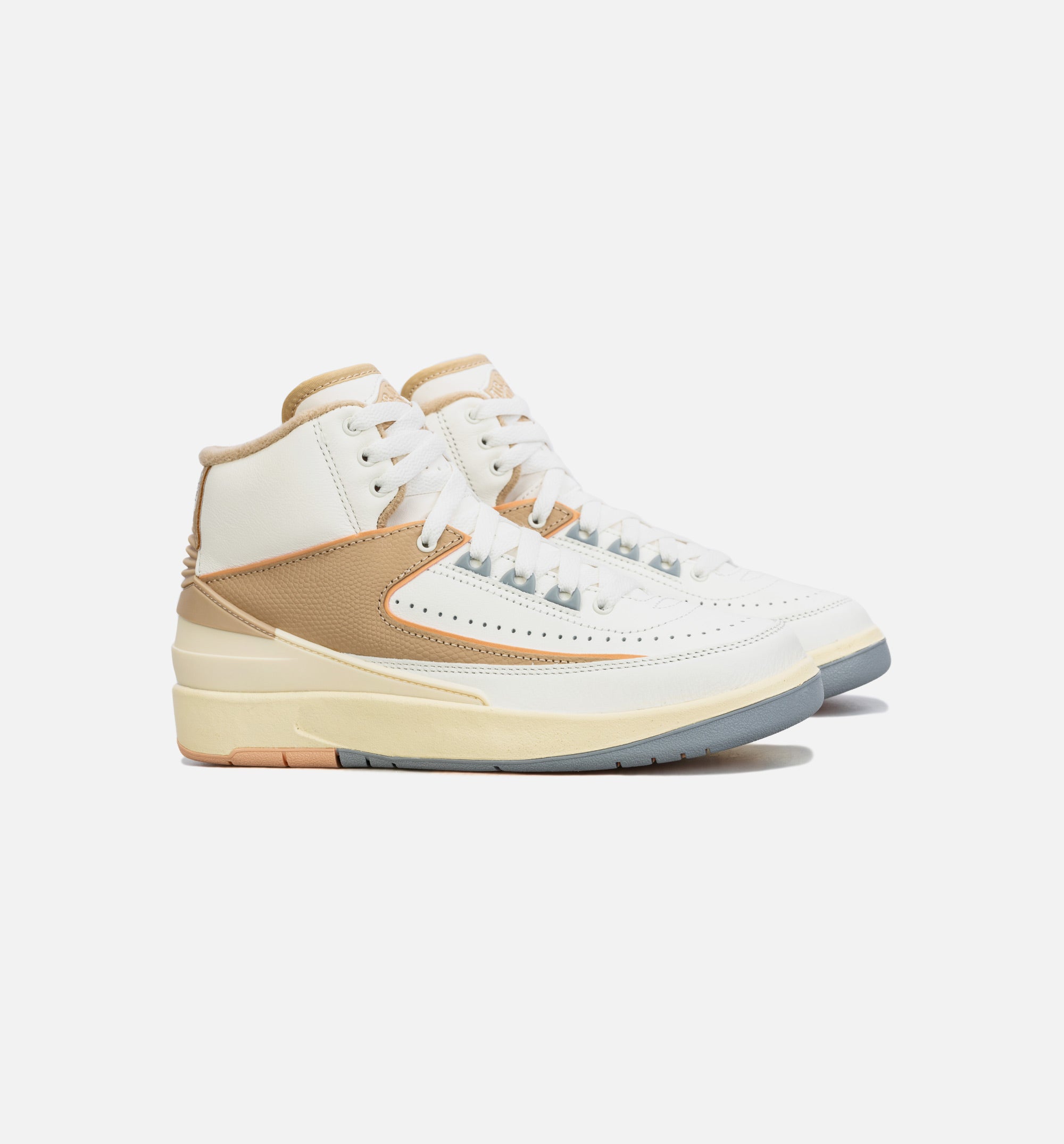 Air Jordan 2 Retro Muslin Womens Lifestyle Shoe - Beige/White、mySite、dreamappss