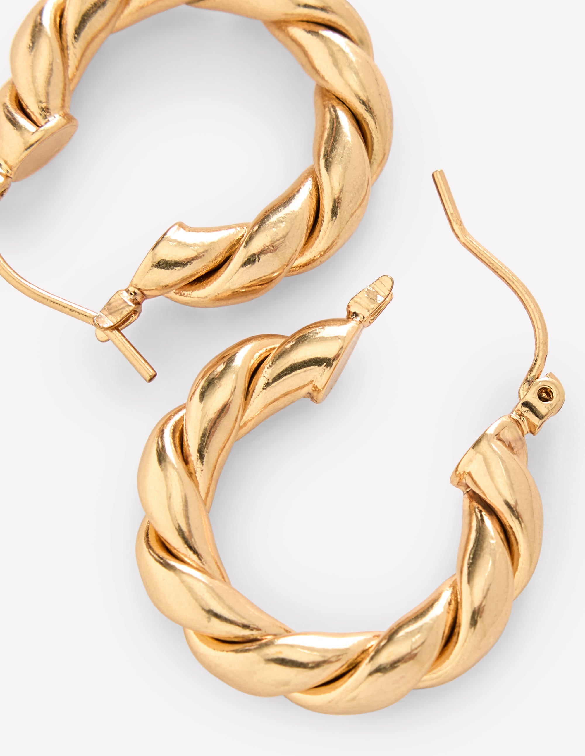  Chunky Twist Hoops-Gold、mySite、ashleygrahame