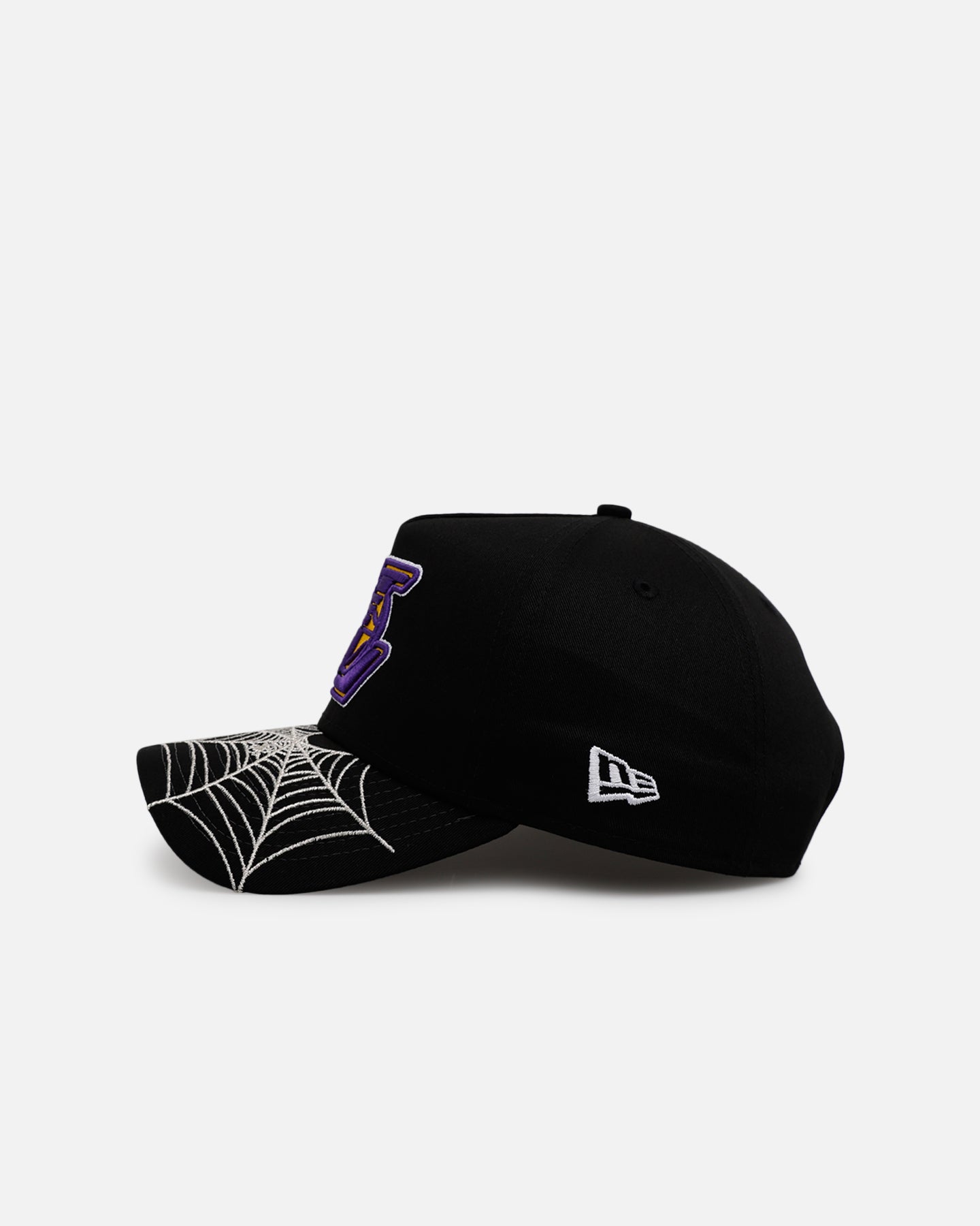 New Era Los Angeles Lakers 'Spider Web Visor' 9FORTY A-Frame Snapback Black、mySite、zt4zffjzw