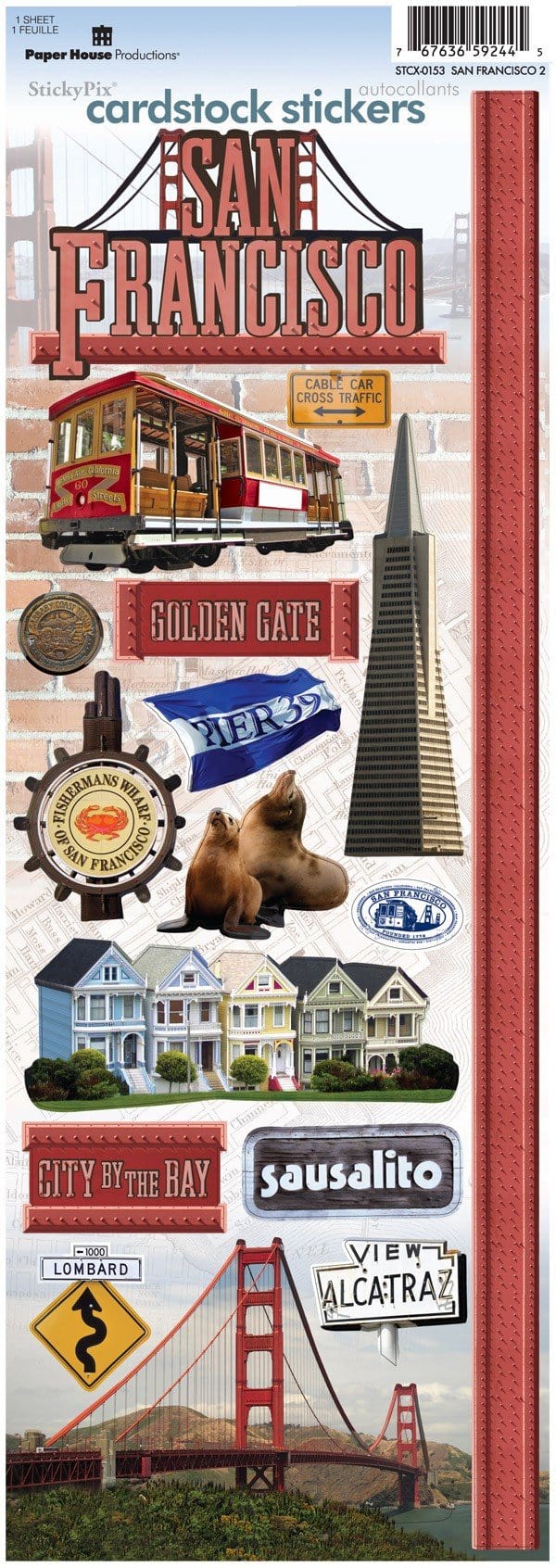  Scrapbook Stickers - San Francisco、mySite、ghnorth