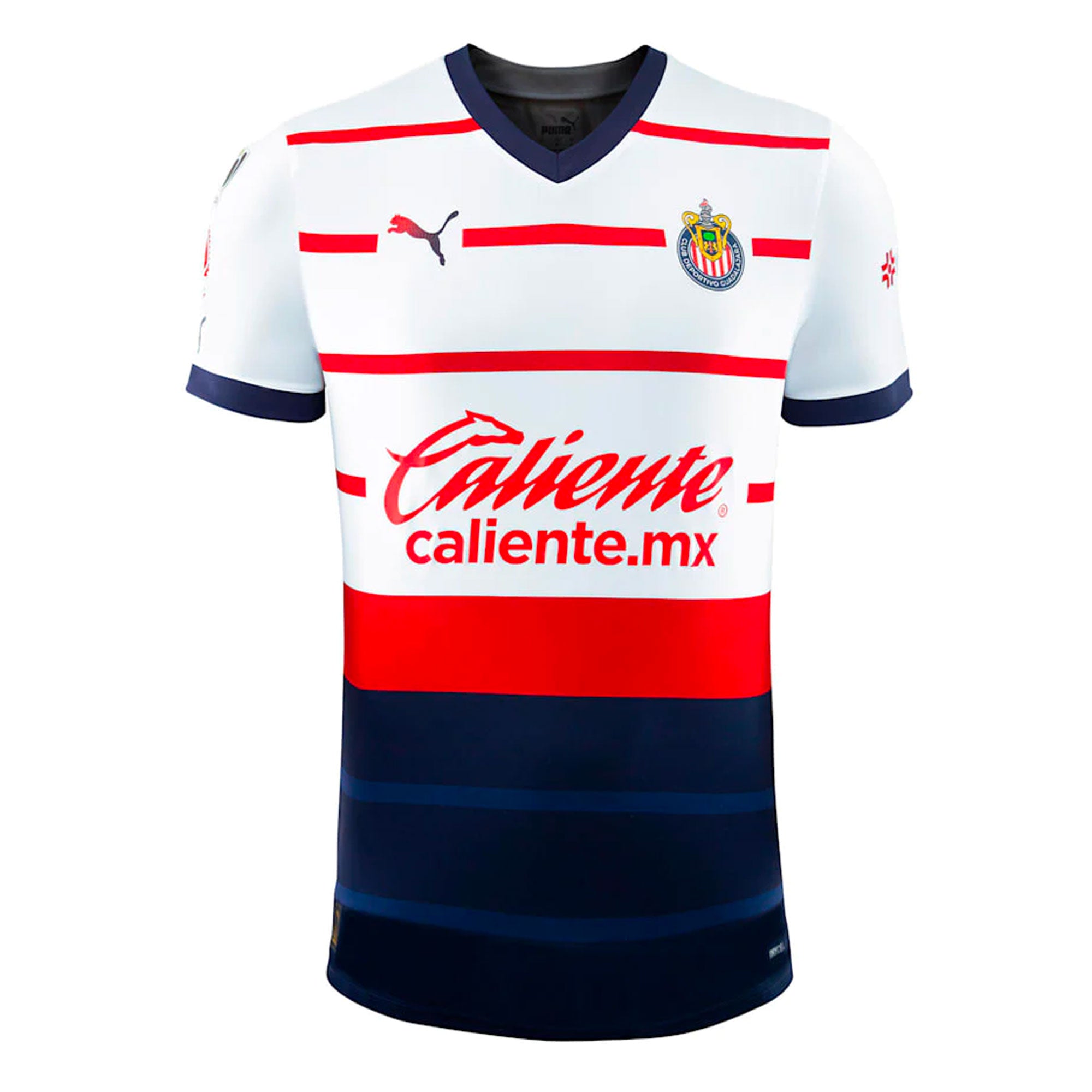 PUMA Men's Chivas De Guadalajara 2023/24 Authentic Away Jersey White/Red、mySite、noshort