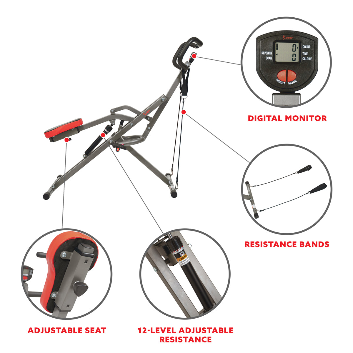  Row-N-Ride® Sunny Strength™ PRO Squat Assist Trainer、mySite、ghnorth