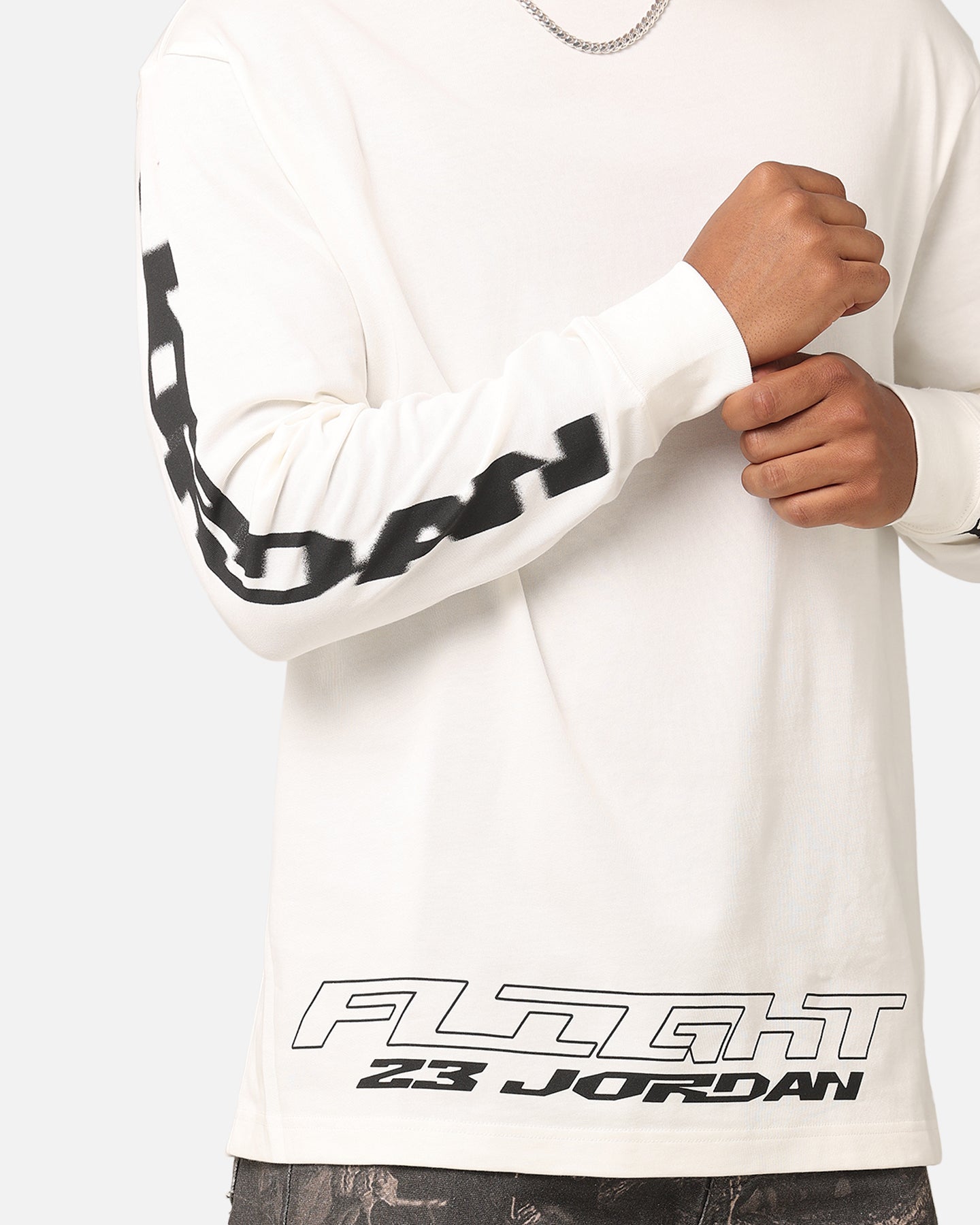 Jordan Jumpman MVP 85 Long Sleeve Crewneck T-Shirt Sail/Black、mySite、zt4zffjzw