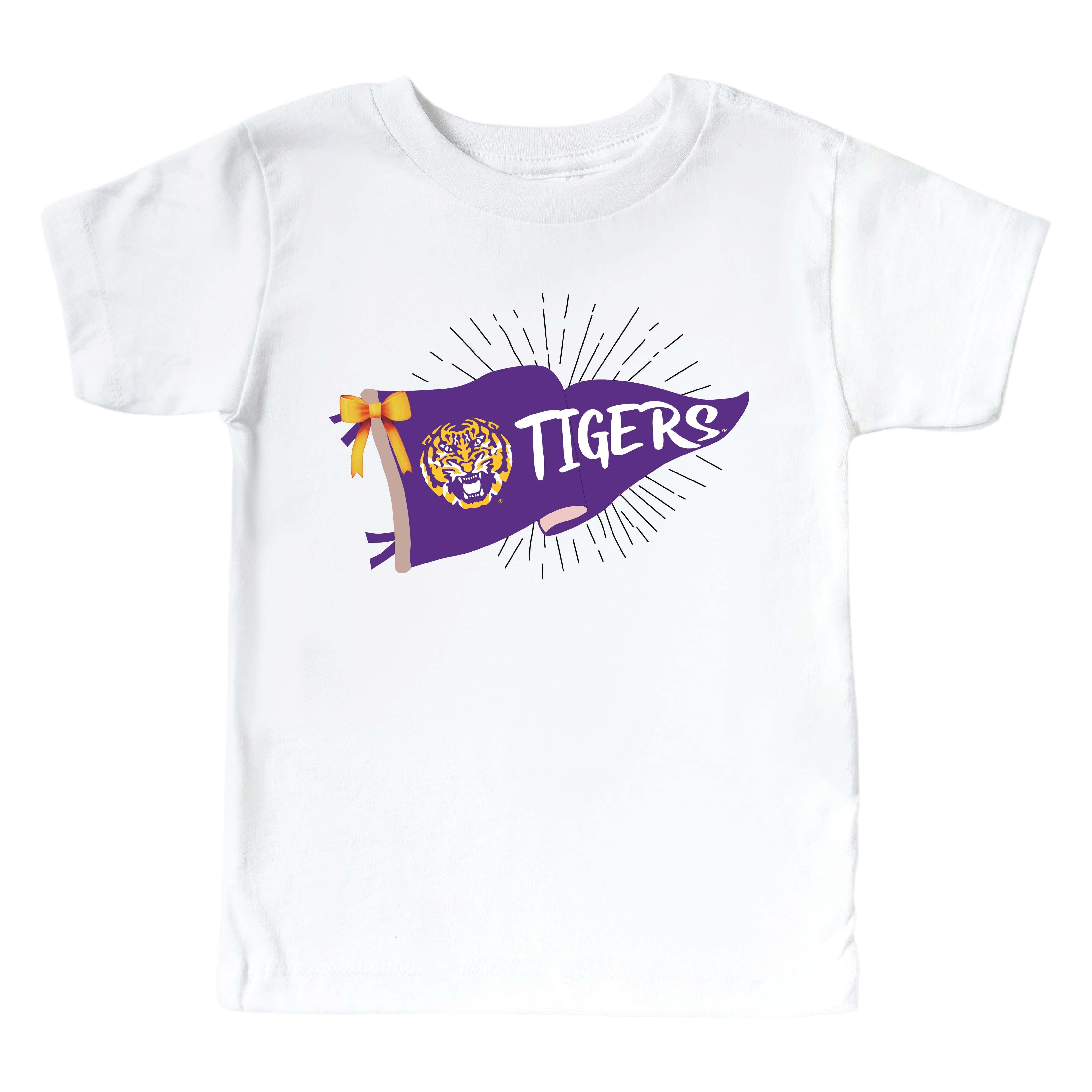  Louisiana State University | Footballs & Bows Kids Graphic Tee、mySite、layawaytickets