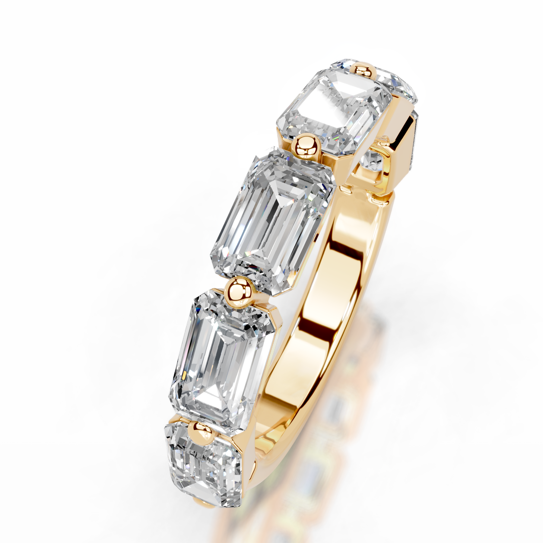 Quisha Lab Grown Diamond Wedding Ring (2 Carat) -18K Yellow Gold、mySite、hinf8tx79