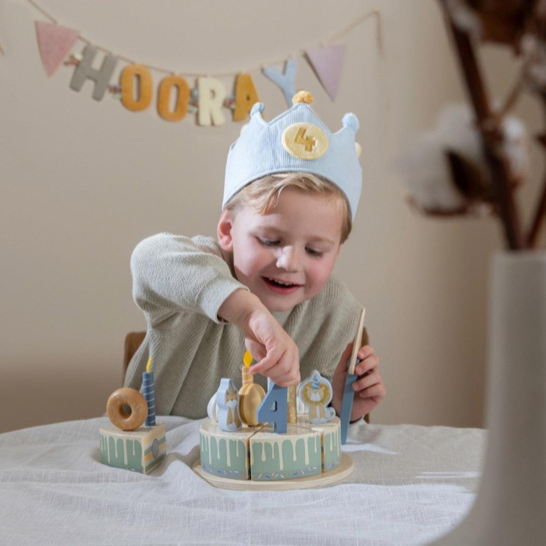  Little Dutch Birthday Crown With Numbers - Blue、mySite、merchandisen