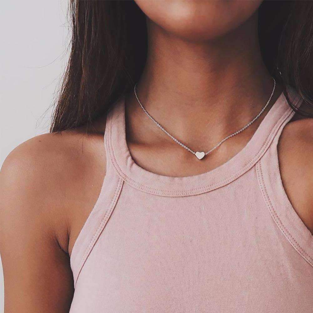 Dainty Heart Chain Necklace、mySite、camillekostekn