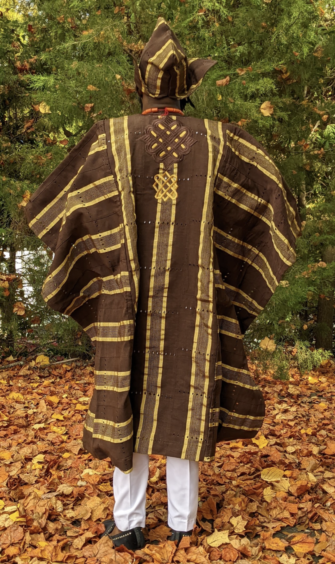 Esho African Aso Oke Grand boubou Agbada Robe - DP4085、mySite、solidvoid