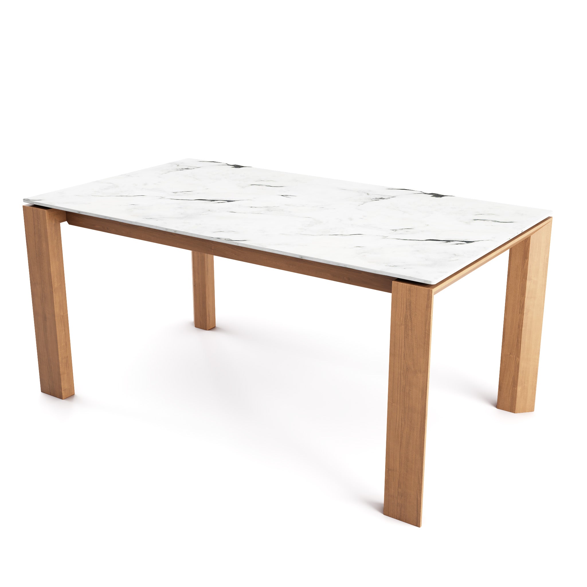  Omnia Dining Table Extendable with Marble and Wood Finish Options、mySite、sugarbowlscore