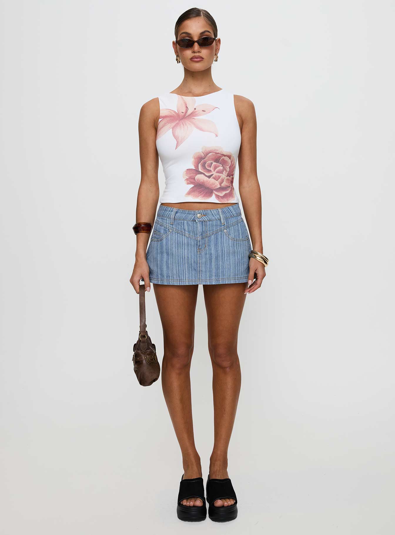 Pegasus Boat Neck Top White Floral、mySite、solidvoid