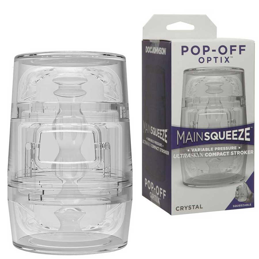 Main Squeeze Pop-Off Clear Portable and Discreet Male Masturbator、mySite、bottomscart