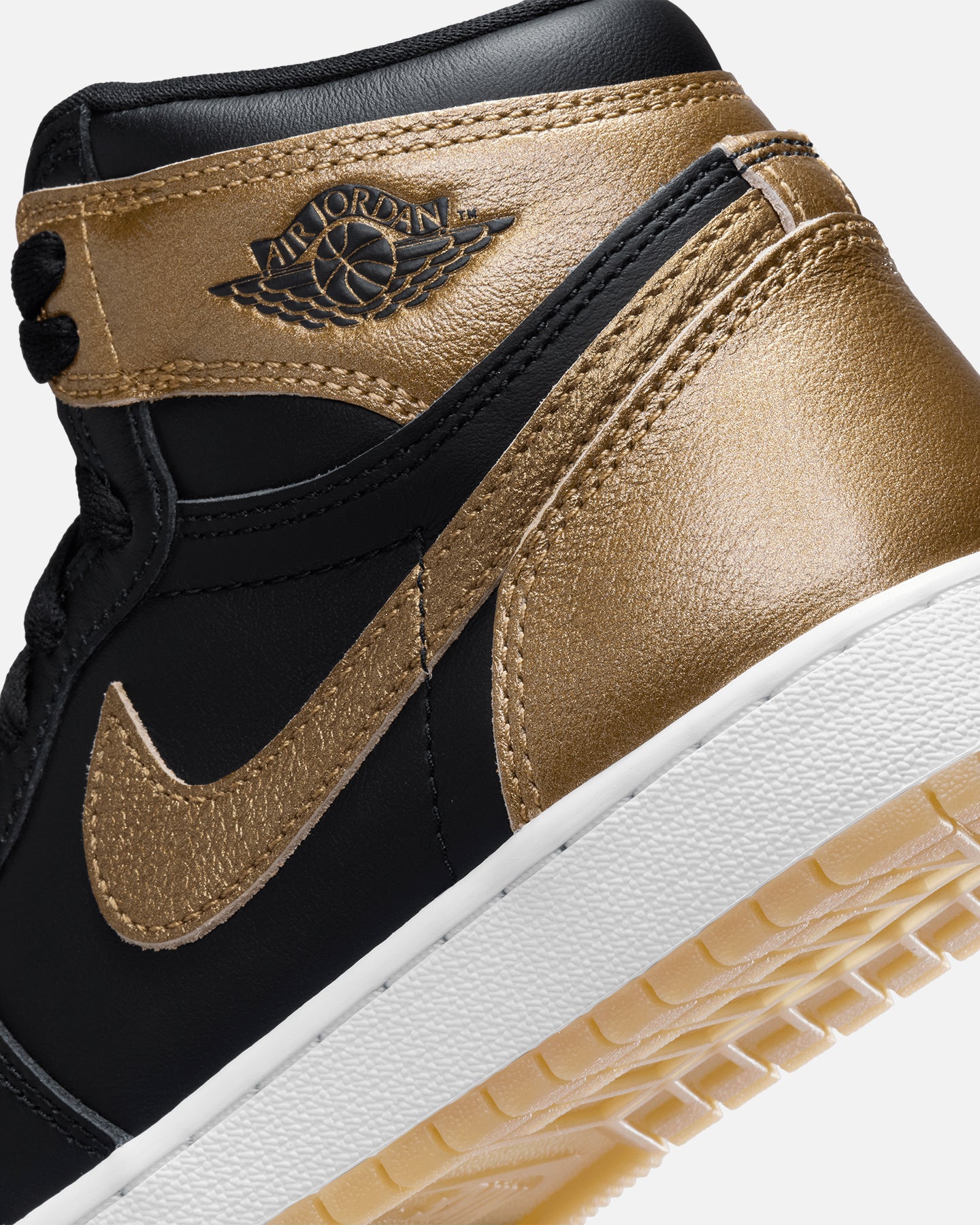 Jordan Kids' Air Jordan 1 High OG (GS)Metallic Gold Black/Metallic、mySite、zt4zffjzw