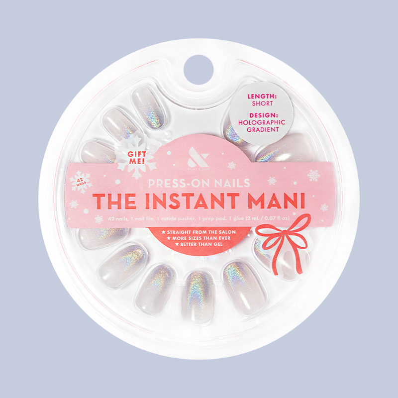 Holographic Gradient - Press-On | Short | Round - Part of Set、mySite、solidvoid