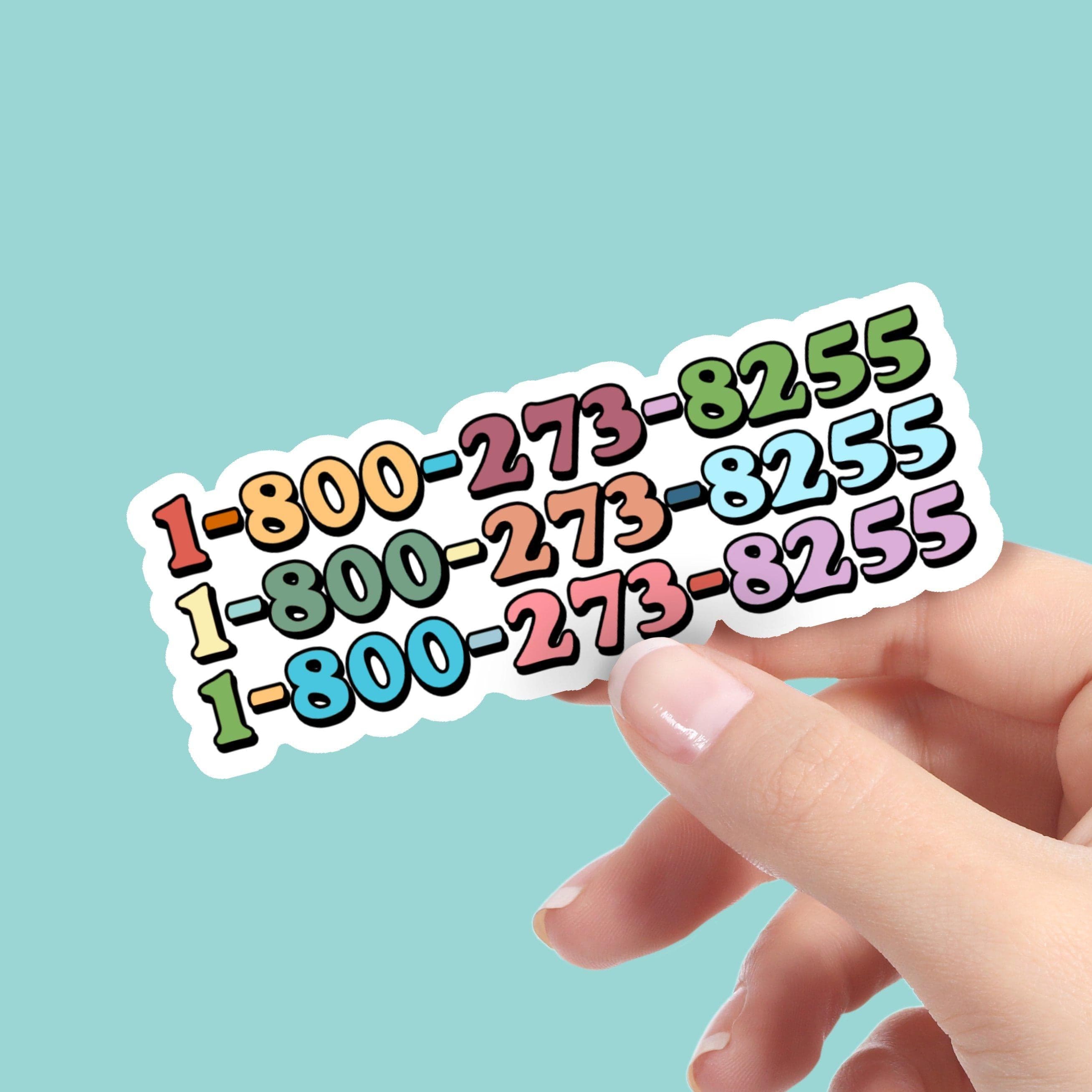  National Suicide Prevention Lifeline Sticker、mySite、elrpsem3k