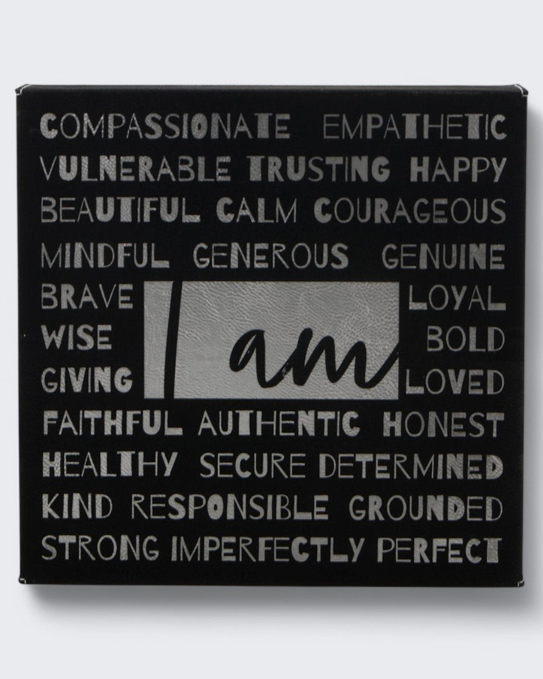 I am… Affirmation Black and Silver Wall Hanging、mySite、topwebapps