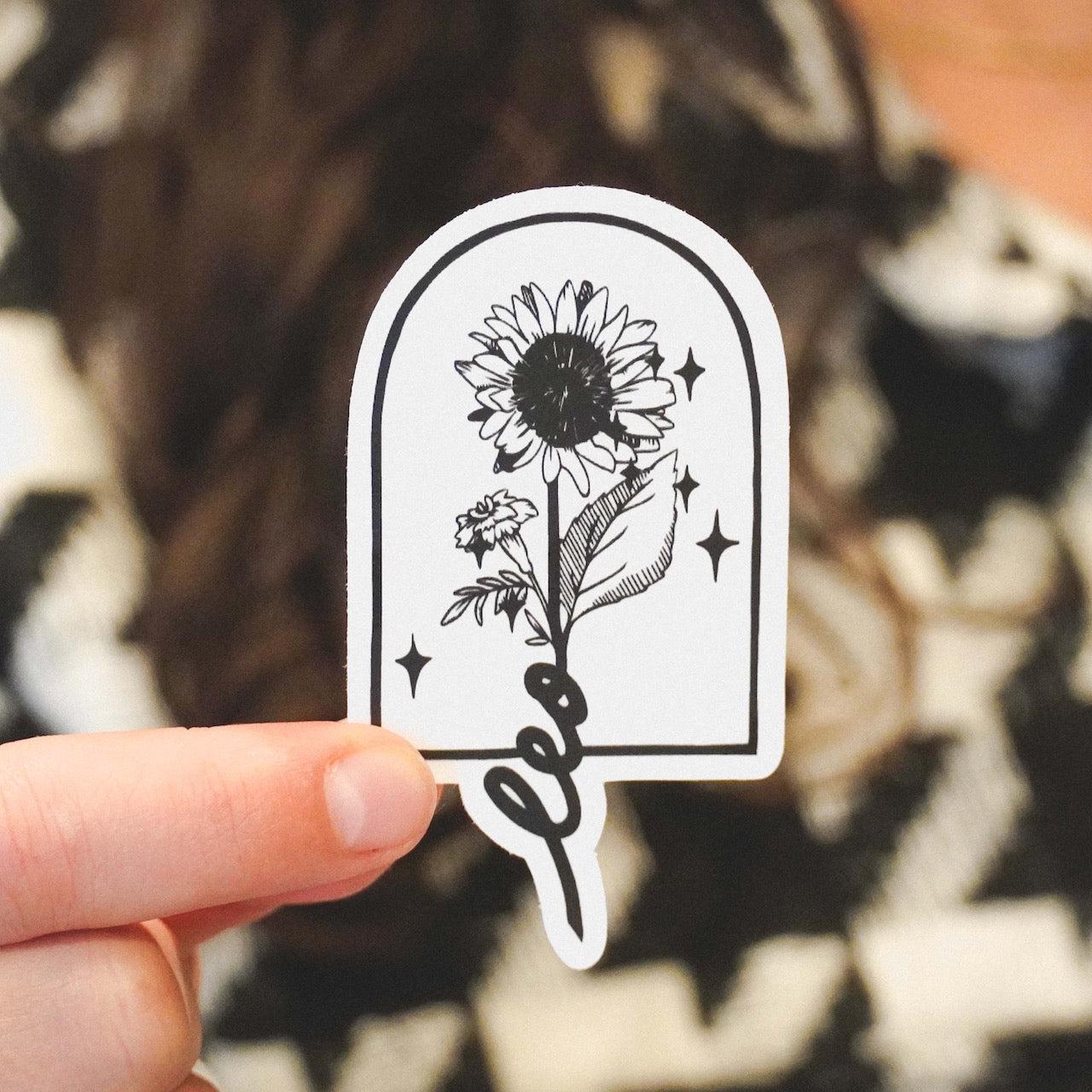  Leo Marigold & Sunflower Zodiac Sticker、mySite、ghnorth