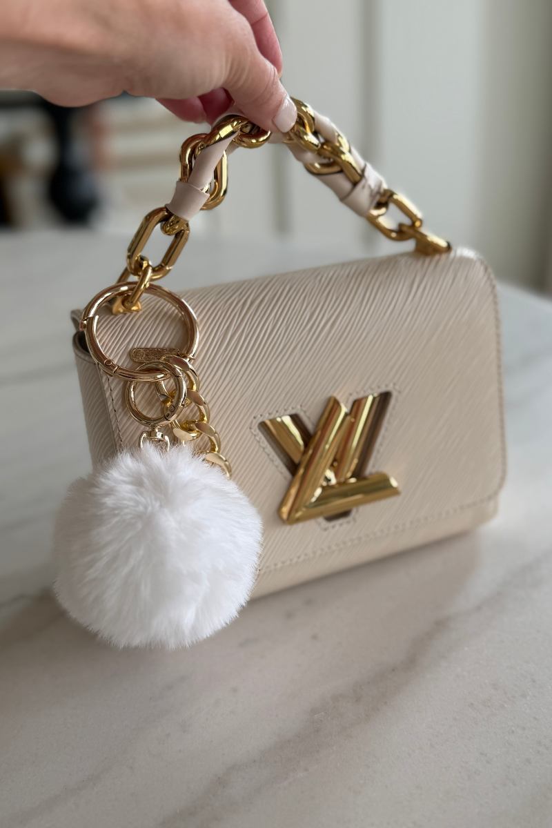 Pom Pom Bag Charm - White、mySite、hinf8tx79