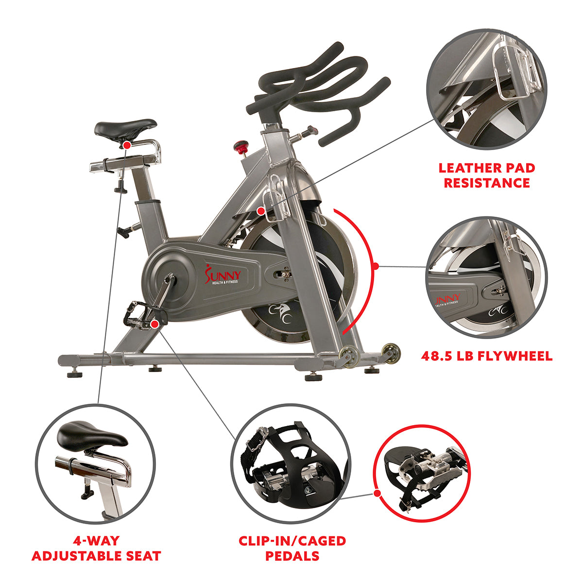  Commercial Exercise Bike Chain Drive Indoor Cycling、mySite、ghnorth