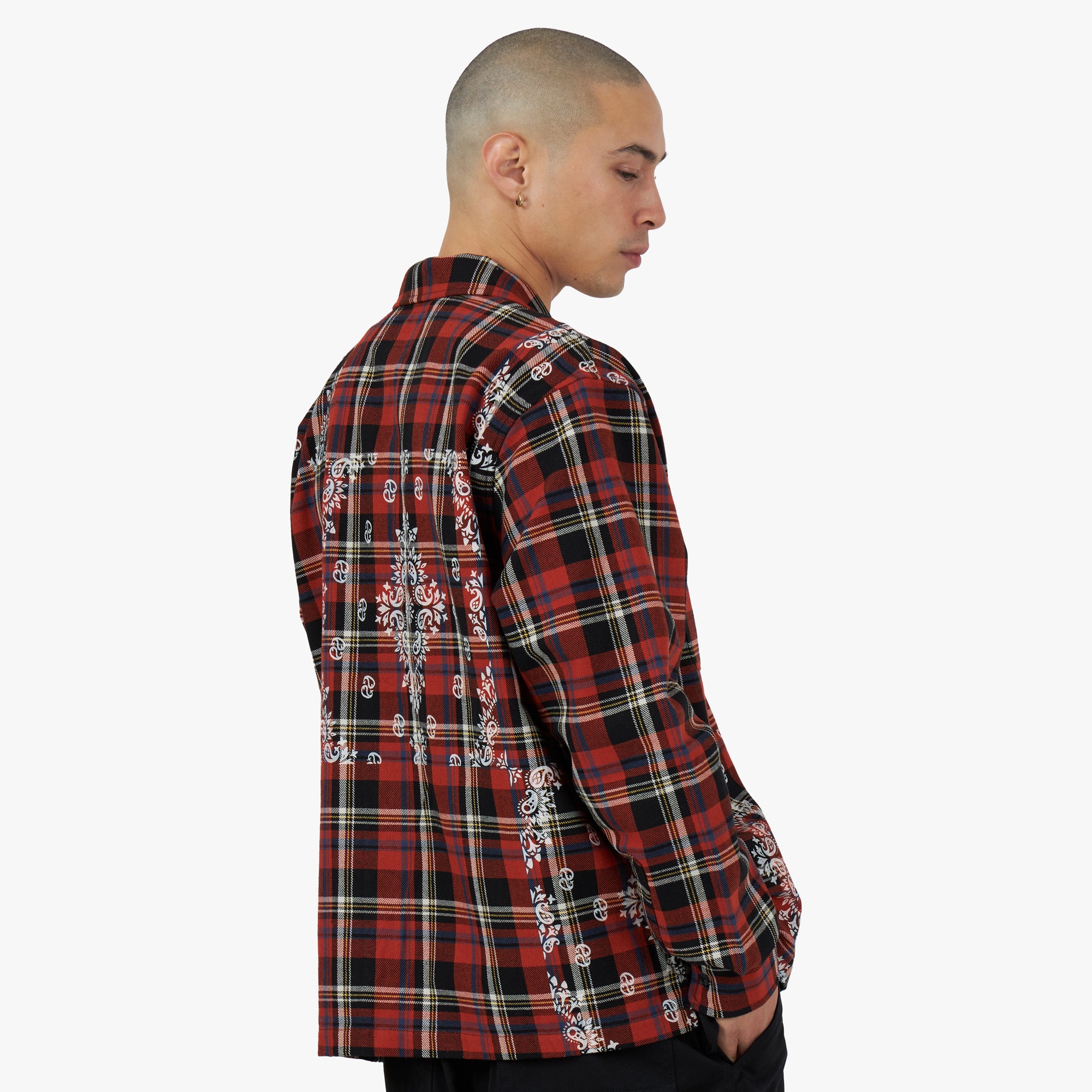  Awake NY Paisley Flannel Shirt Black / Multi、mySite、merchandisen