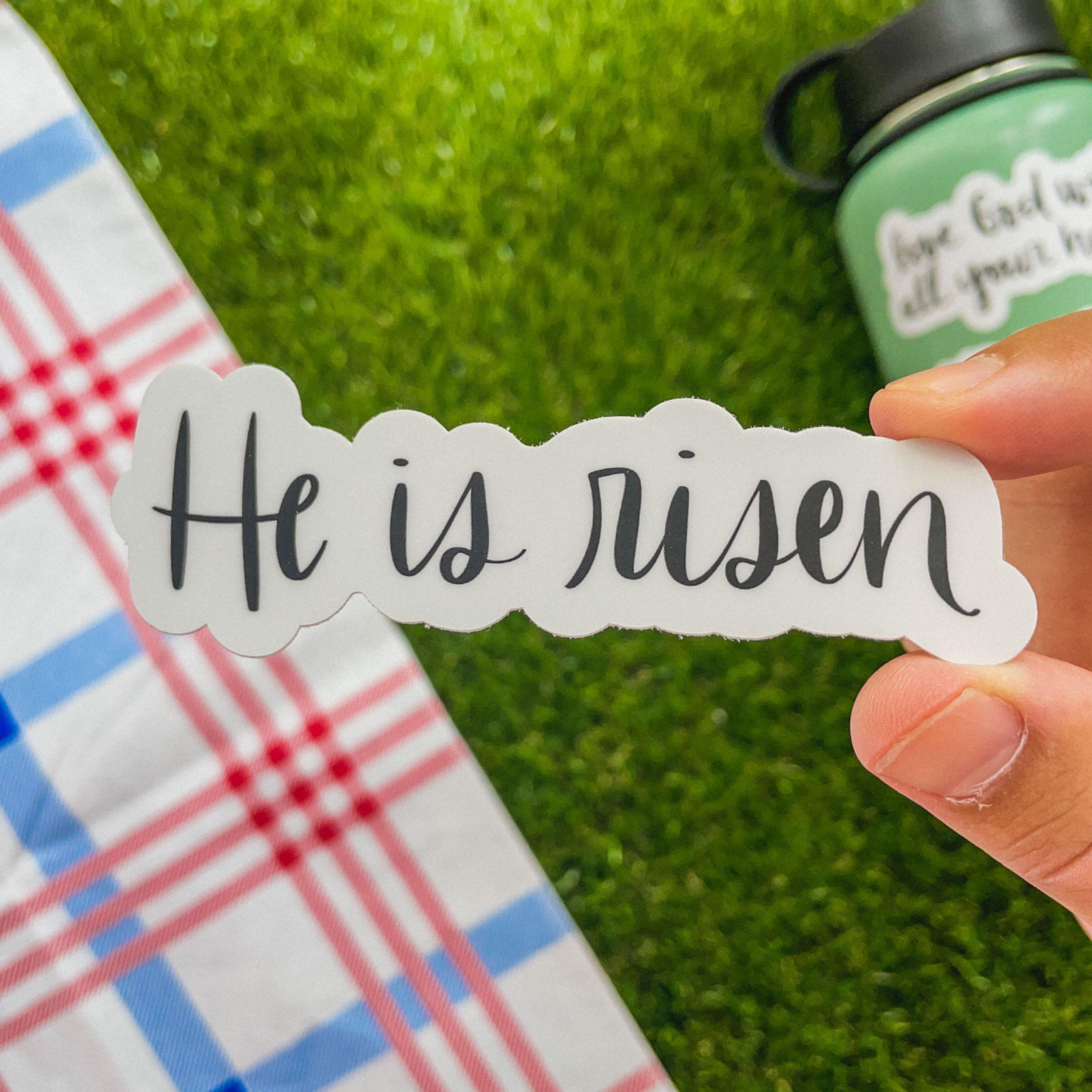  He is Risen Calligraphy Sticker、mySite、elrpsem3k