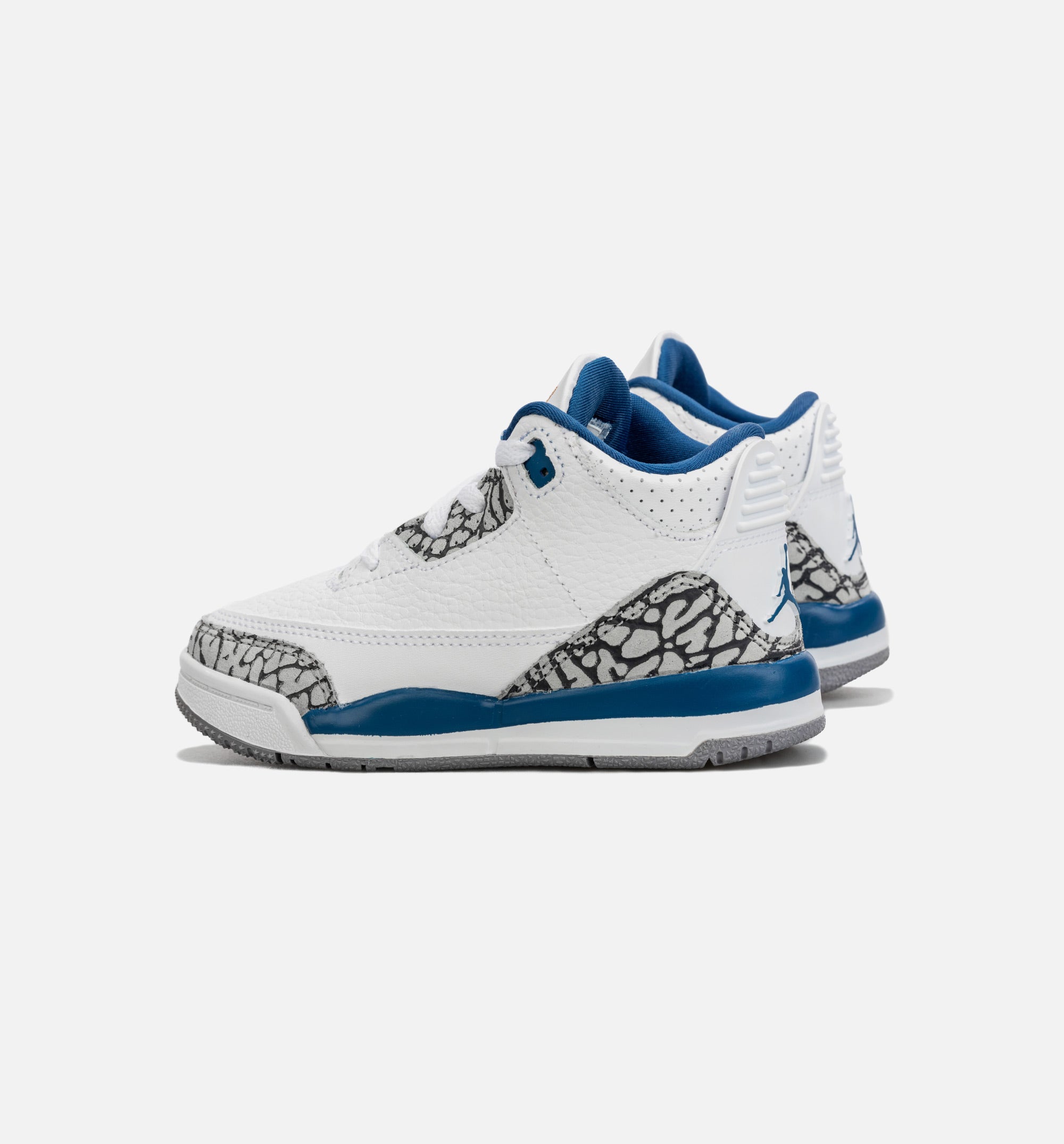 Air Jordan 3 Retro Wizards True Blue Infant Toddler Lifestyle Shoe - White/Blue、mySite、dreamappss