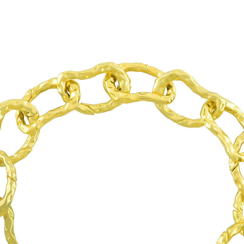 Molten Textured Bracelet | 14K Gold Plated、mySite、camillekostekn