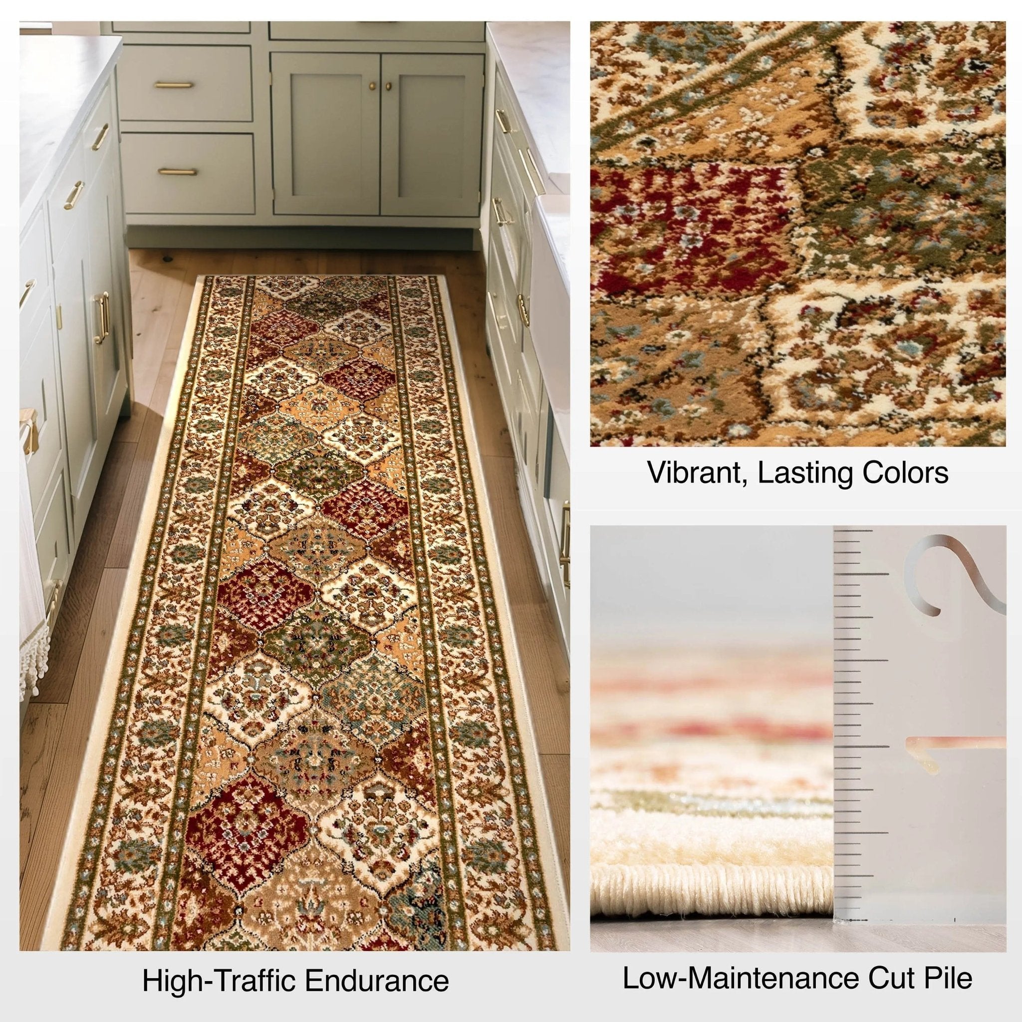 Custom Size Runner Emine Persian Trellis Transitional Red 27 Inch Wide x Choose Your Length Hallway Runner Rug、mySite、gigharbornorthrealestate