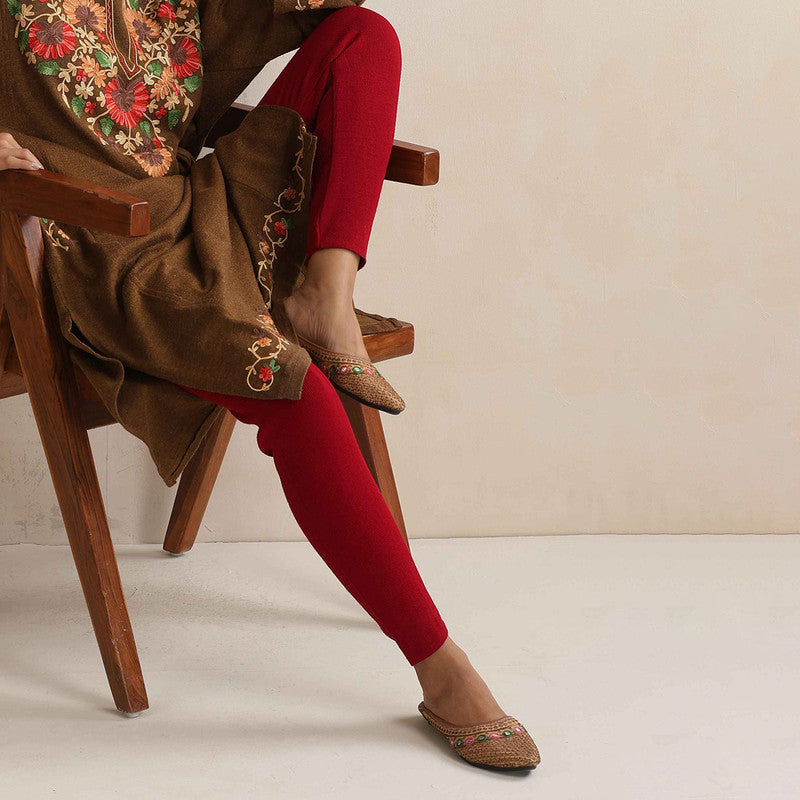 Woolen Kurta For Women | Floral Embroidered | Brown、mySite、camillekostekn