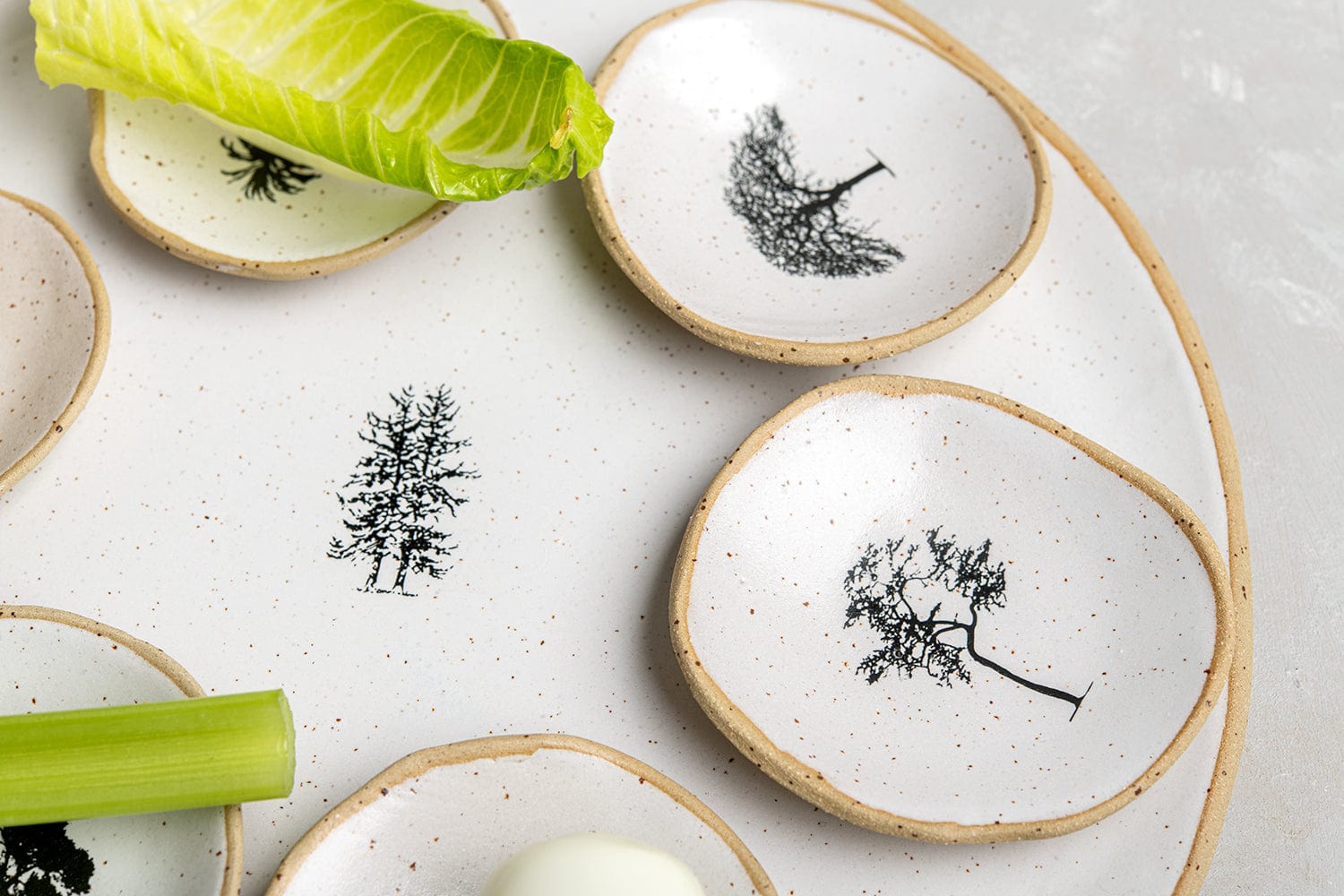 Trees of Israel Seder Plate - White、mySite、topwebapps