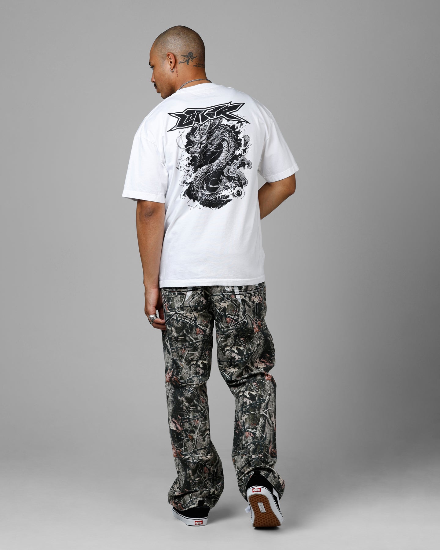 Loiter Draco Born Vintage T-Shirt White、mySite、zt4zffjzw