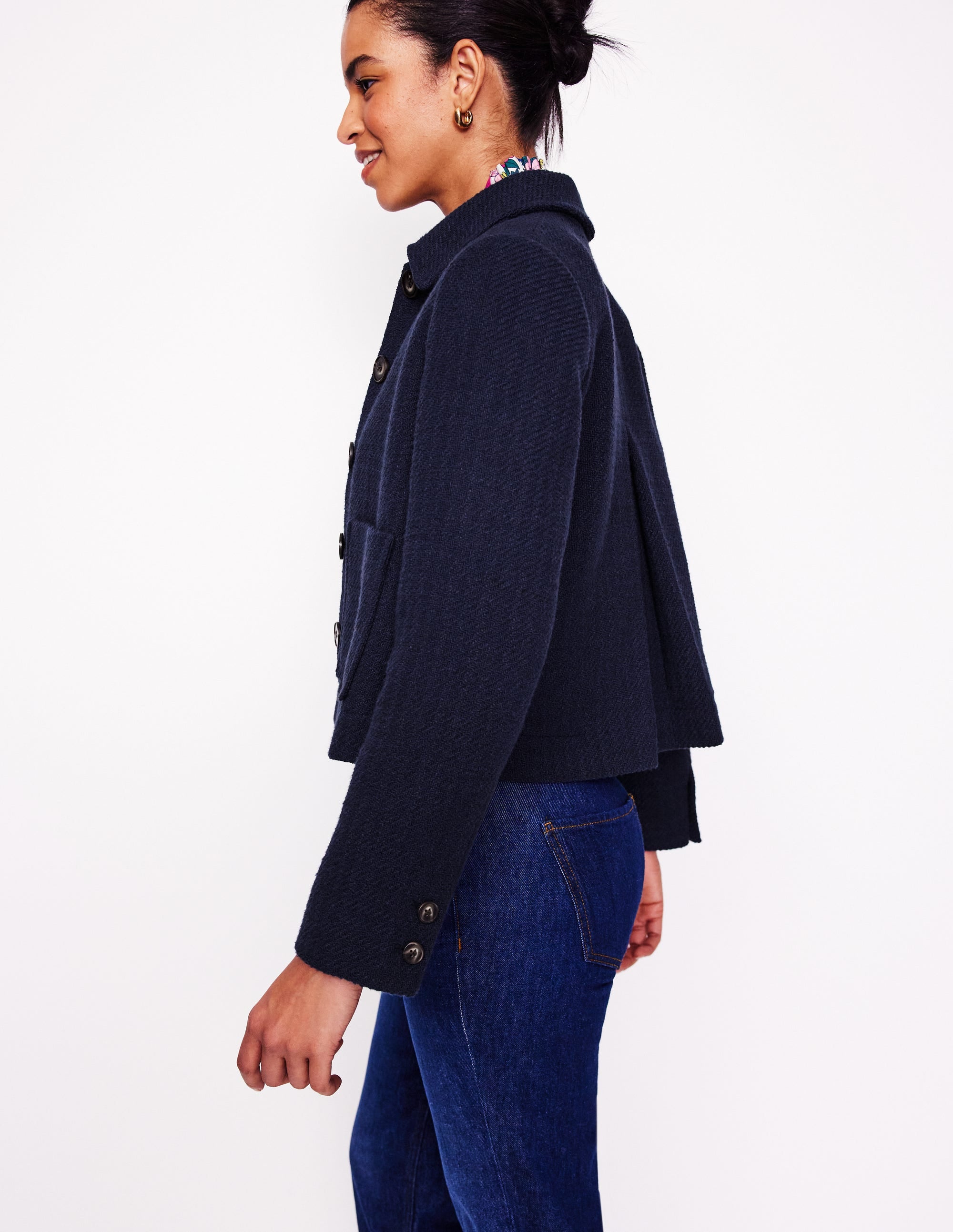  Knightsbridge Swing Jacket-Navy、mySite、ashleygrahame