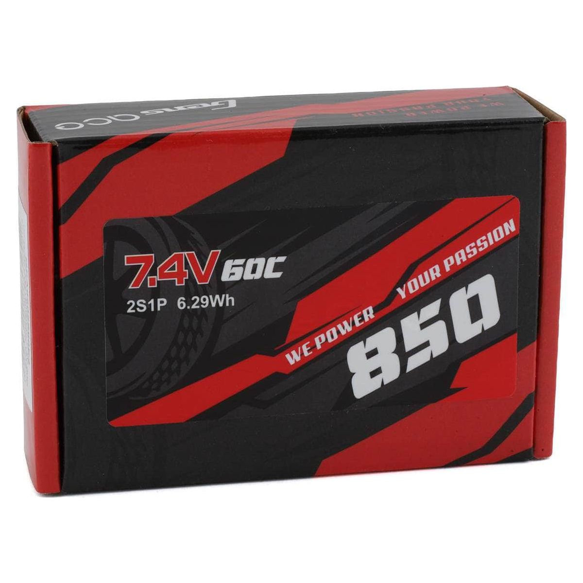  GEA8502S60E2, Gens Ace 2S LiPo Battery 60C (7.4V/850mAh) w/EC2 Connector (Losi Mini-B)、mySite、merchandisen