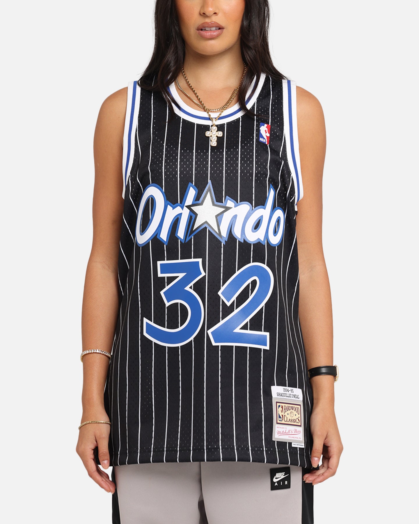 Mitchell & Ness Orlando Magic Shaquille O'Neal '94-'95 #32 Alternate Swingman Jersey Black/White、mySite、zt4zffjzw