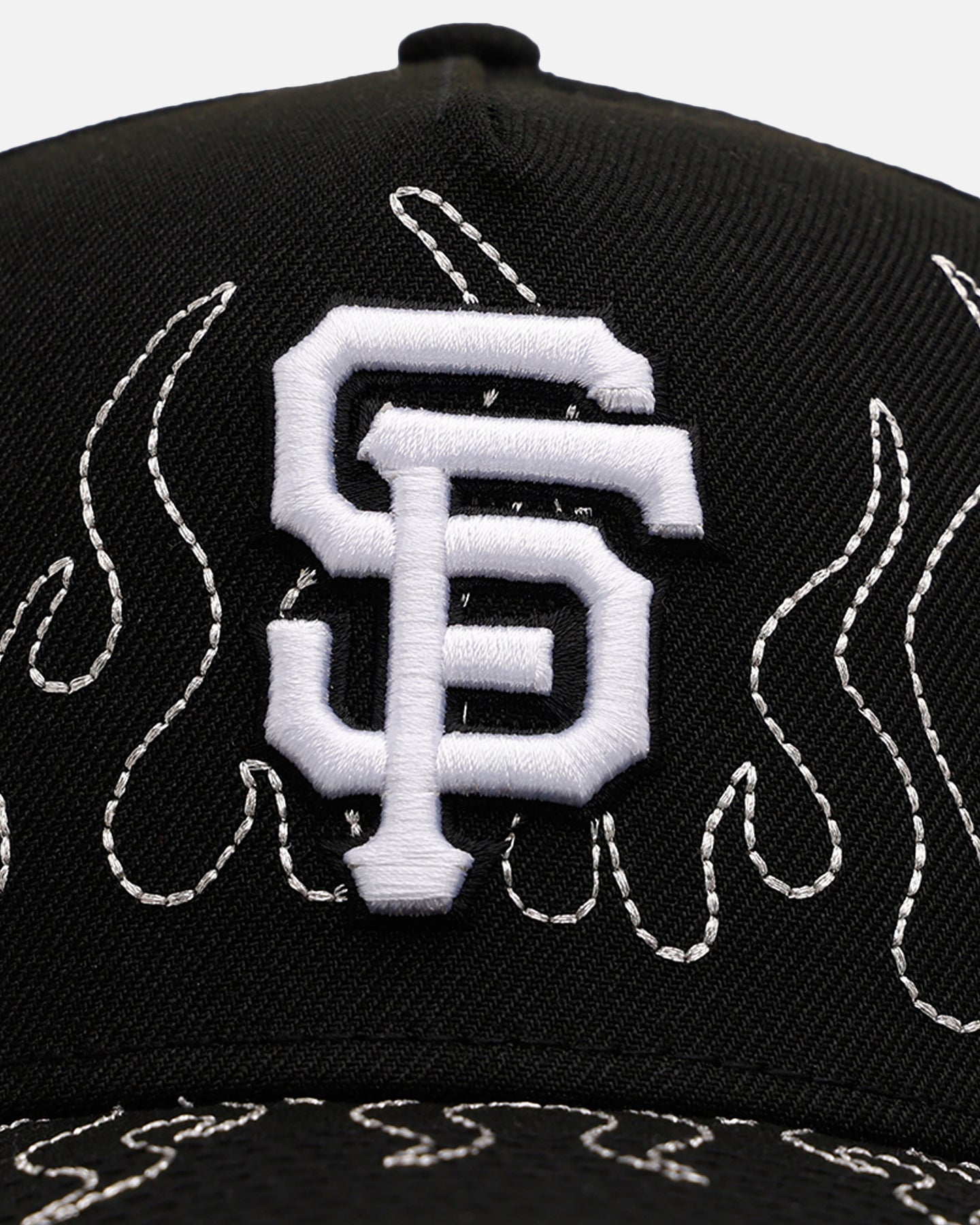 New Era San Francisco Giants 'Outline Flames' 9FORTY A-Frame Snapback Black、mySite、zt4zffjzw