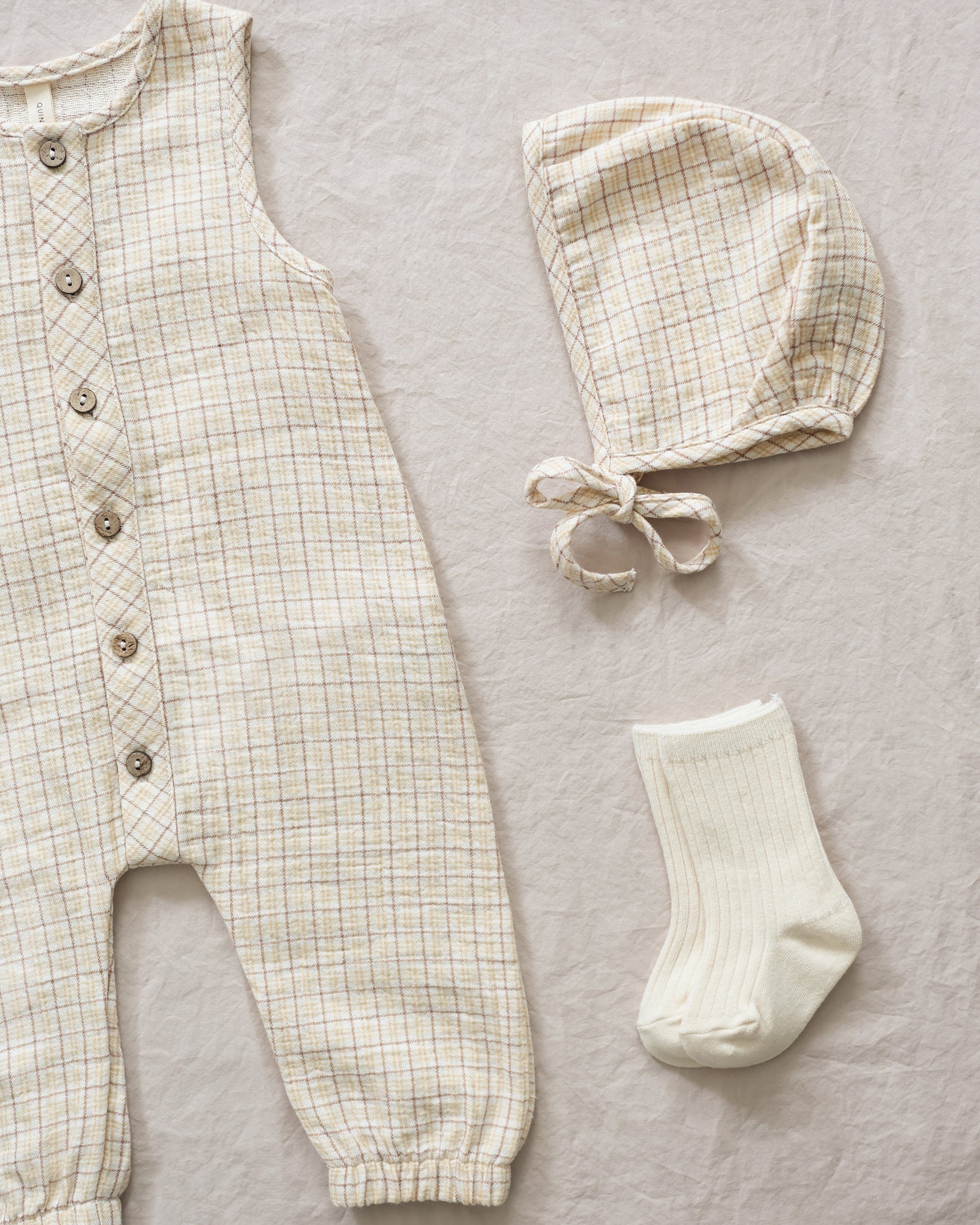  Baby Bonnet || Yellow Plaid、mySite、layawaytickets