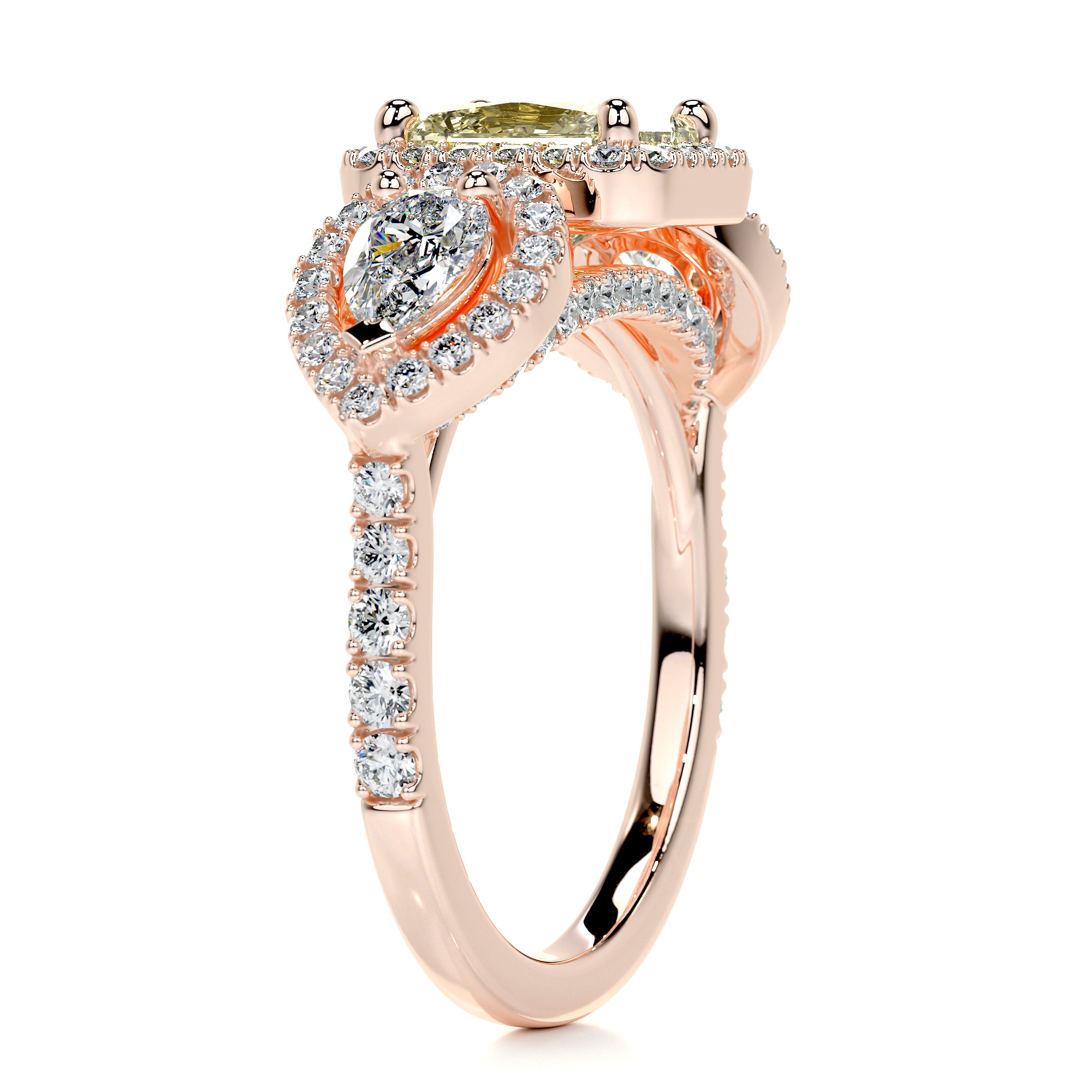 Violet Fantasy Diamond Engagement Ring - 14K Rose Gold、mySite、hinf8tx79