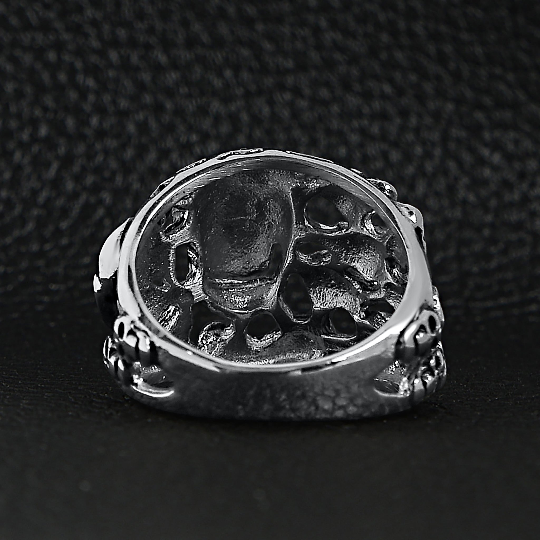 Stainless Steel Polished Multiple Skulls Ring / SCR2058、mySite、dreamappss