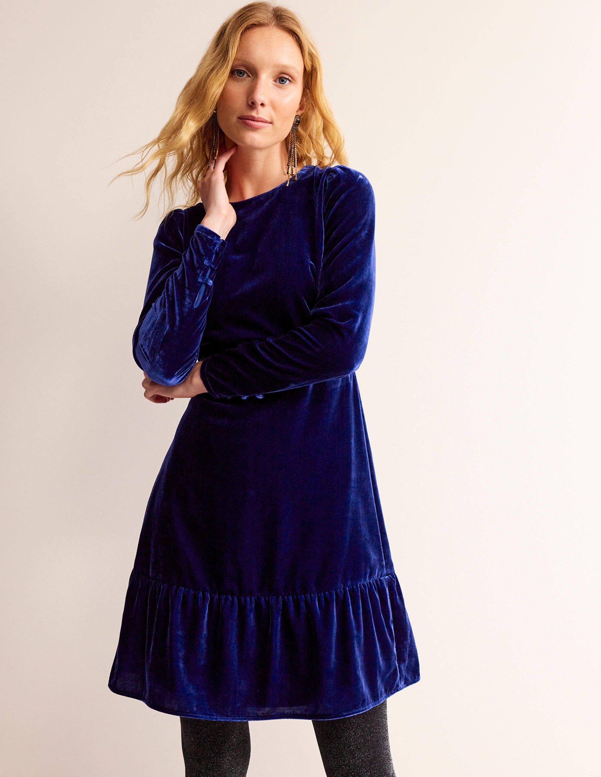  Velvet Short Dress-Sapphire Blue、mySite、ashleygrahame