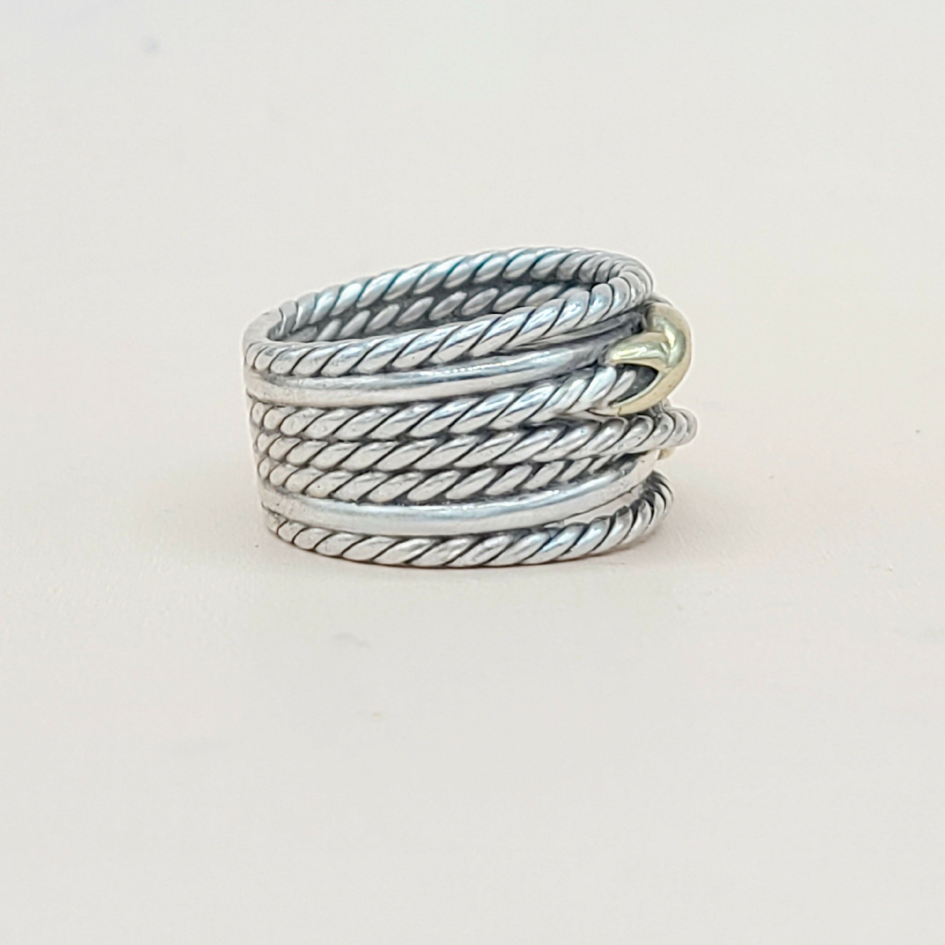 David Yurman Double X Crossover Ring 18K Gold、mySite、hinf8tx79